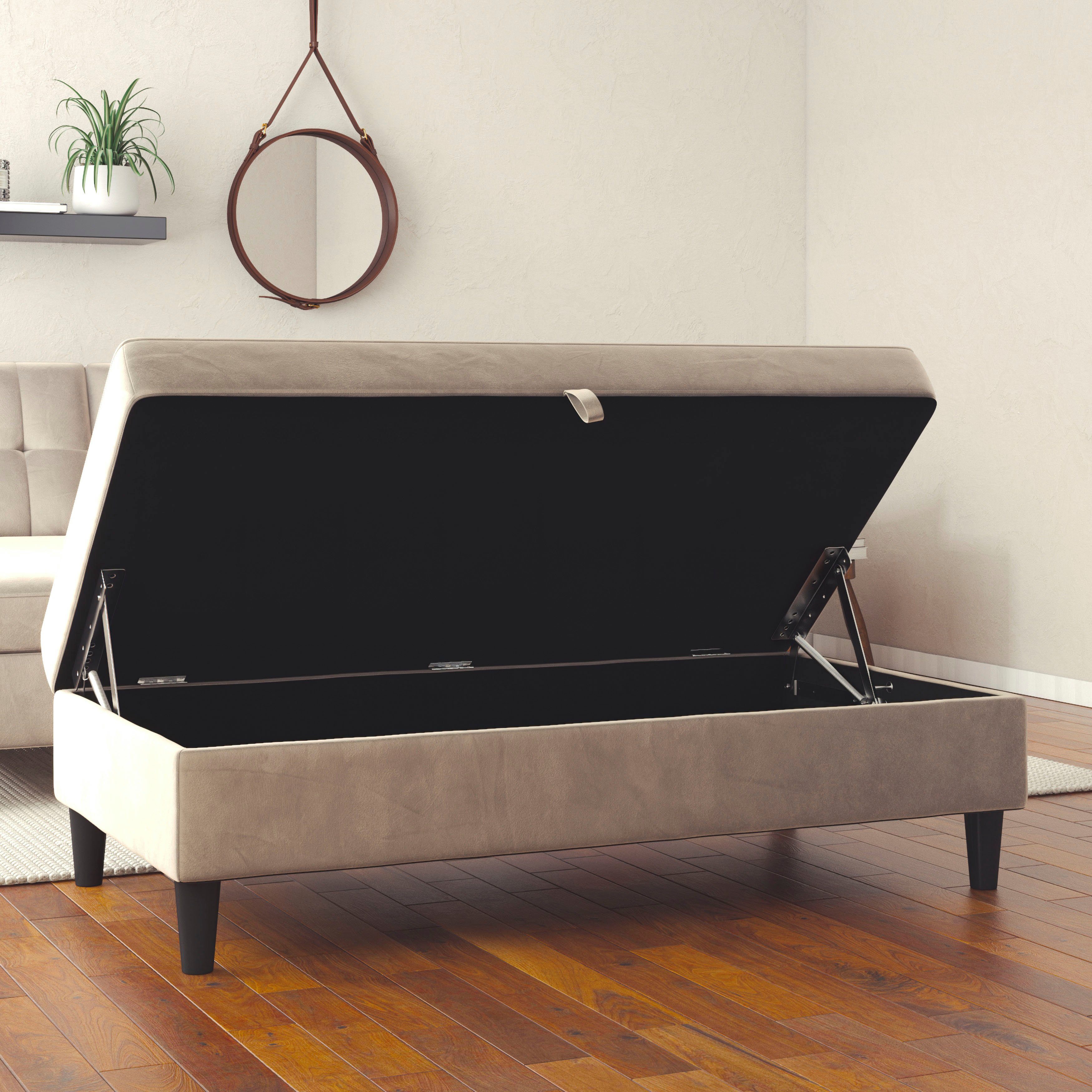 Dorel Home Hocker met bergruimte Hartford Hocker met bergruimte, vrij plaatsbaar, zithoogte 43 cm