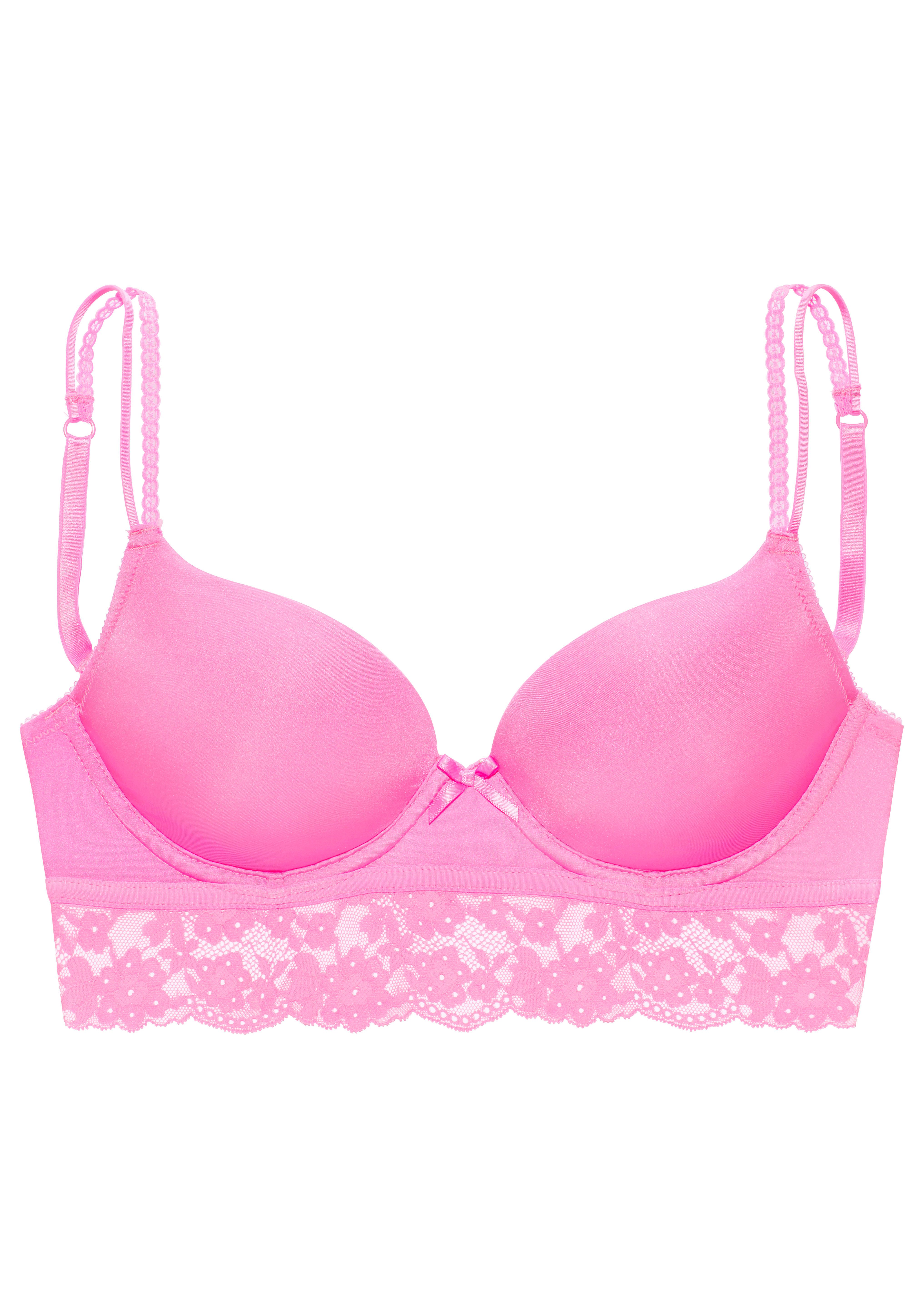 Vivance Push-up-bh met beugel en kant langs de onderborst, sexy lingerie
