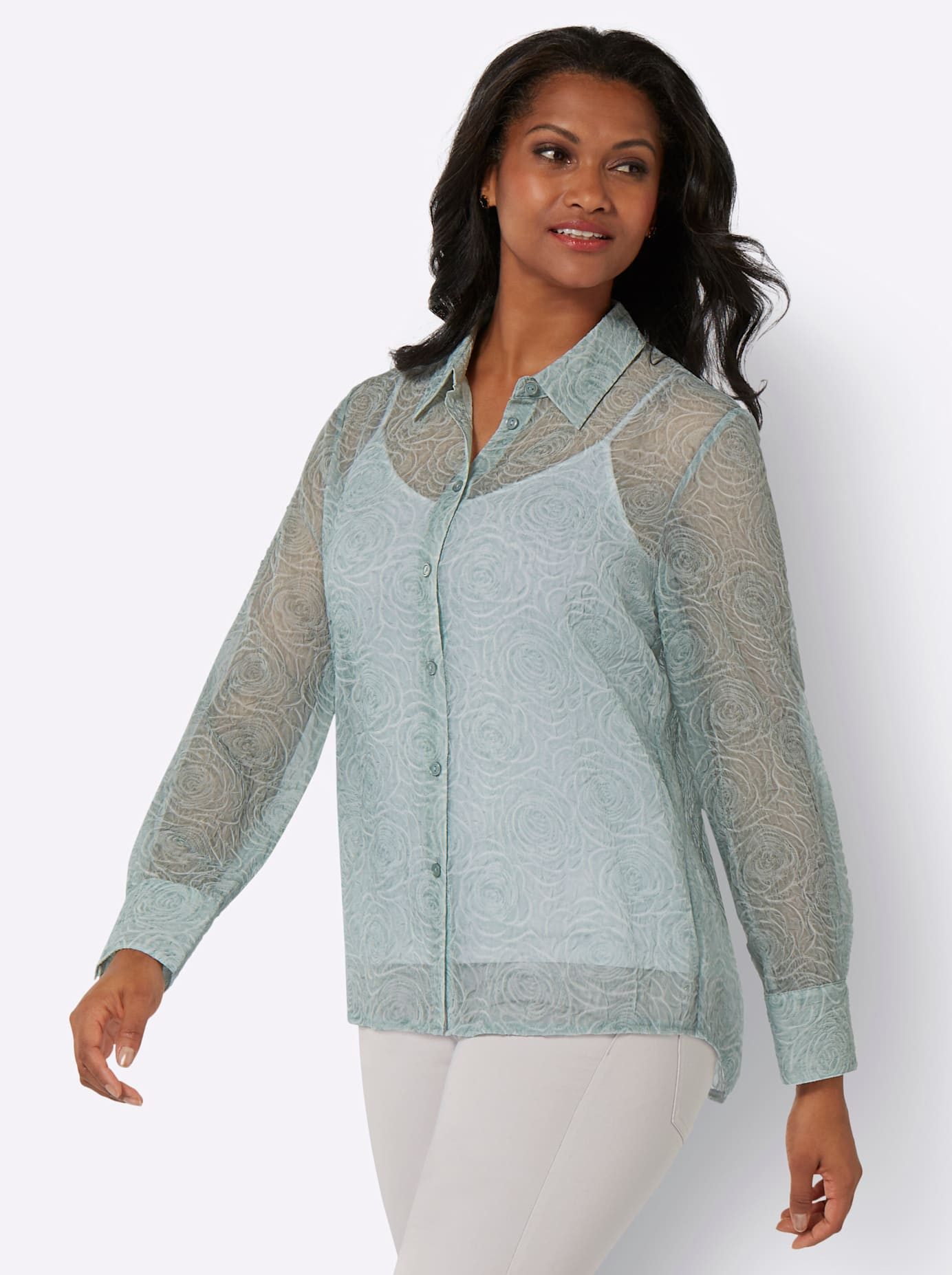 Lady Blouse met lange mouwen