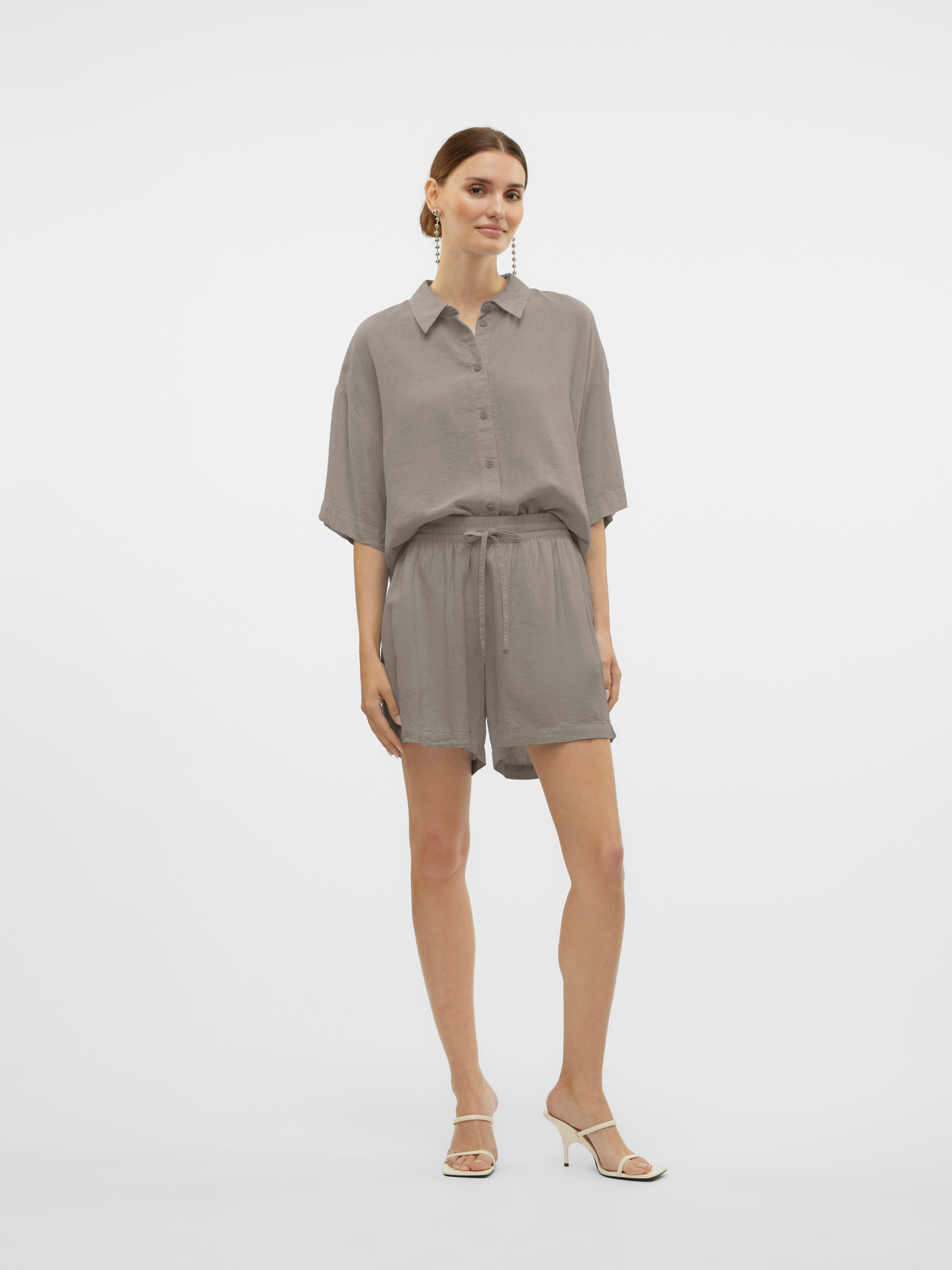 Vero Moda Short VMLINN LINEN SHORTS WVN NOOS