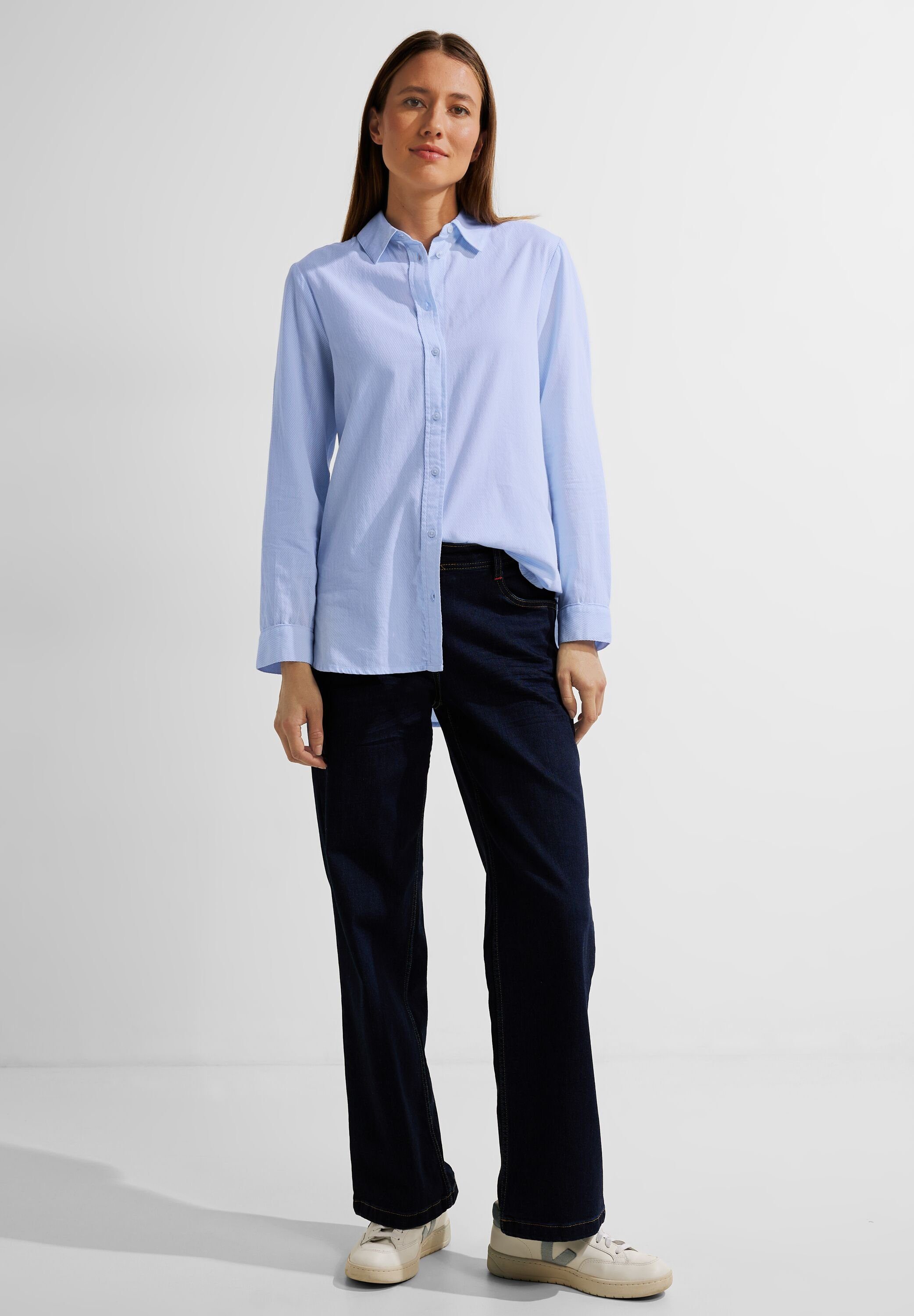 Cecil Lange blouse TOS Stripe Structure Long Blouse