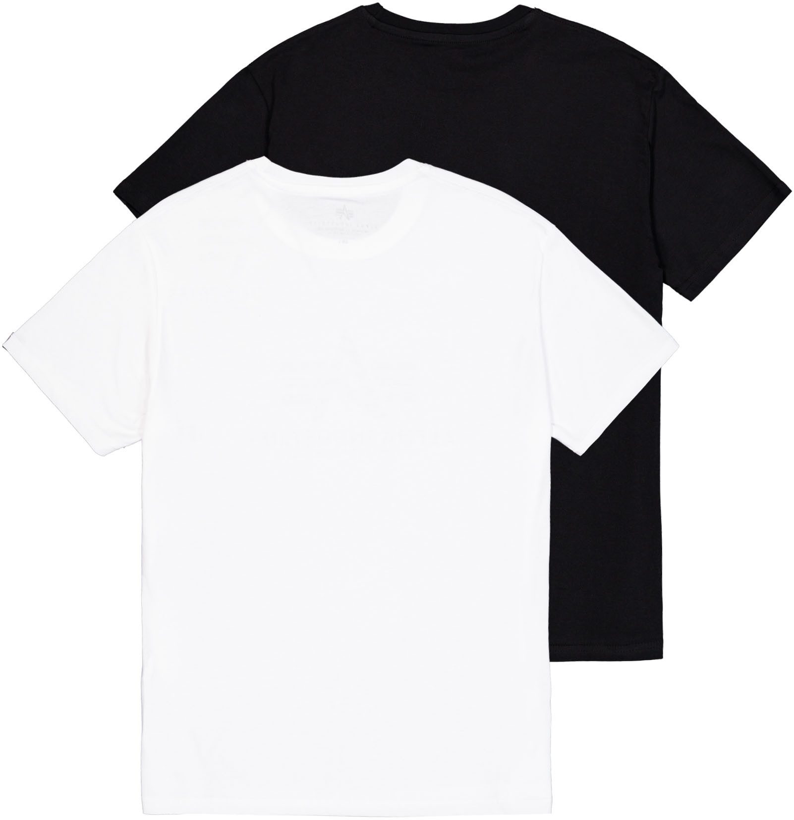 Alpha Industries Shirt met ronde hals Basic T Small Logo 2 Pack (set, 2-delig)