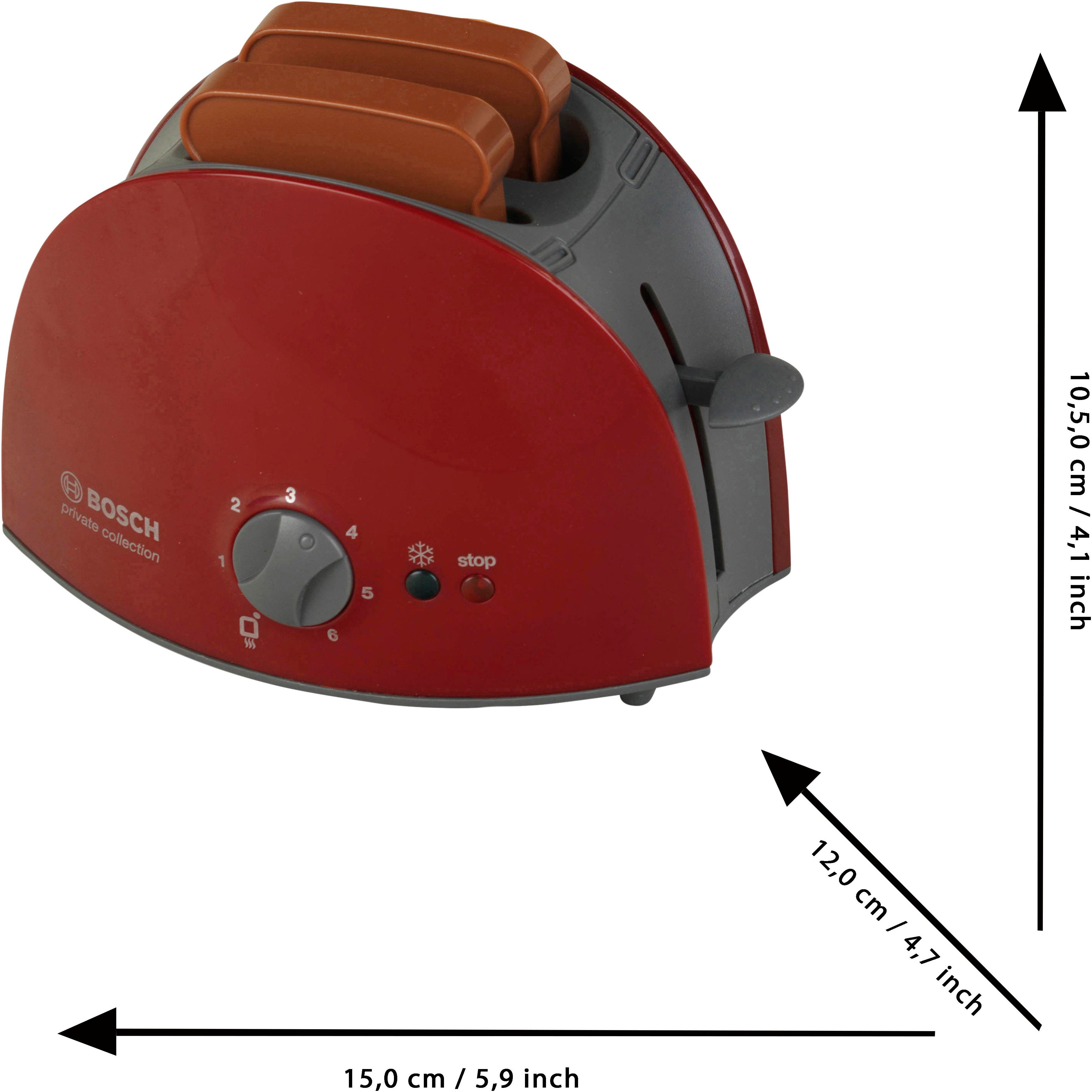 Klein Kinder-toaster Bosch Toaster met draaischakelaar