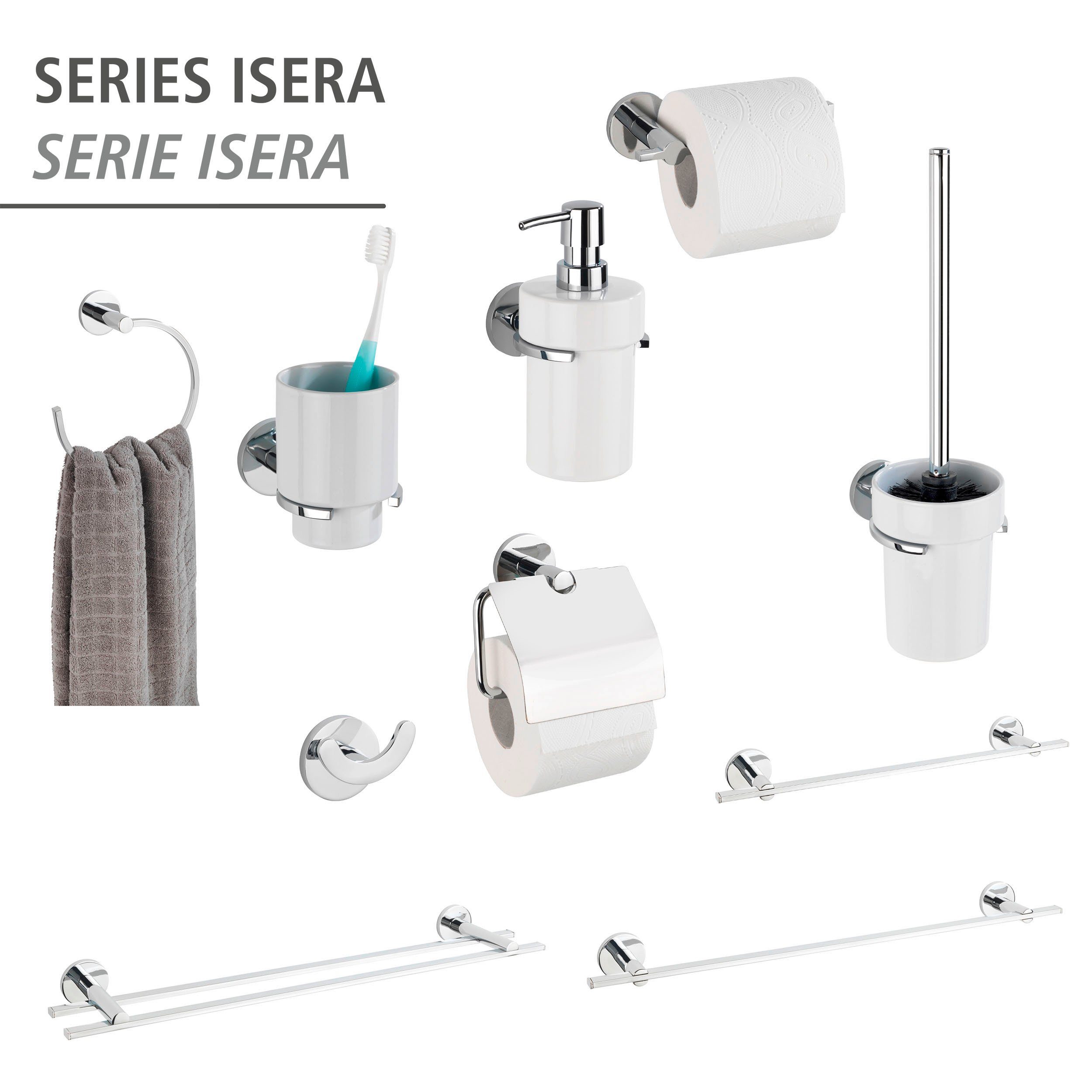WENKO Toiletrolhouder UV-Loc® Isera Bevestigen zonder boren