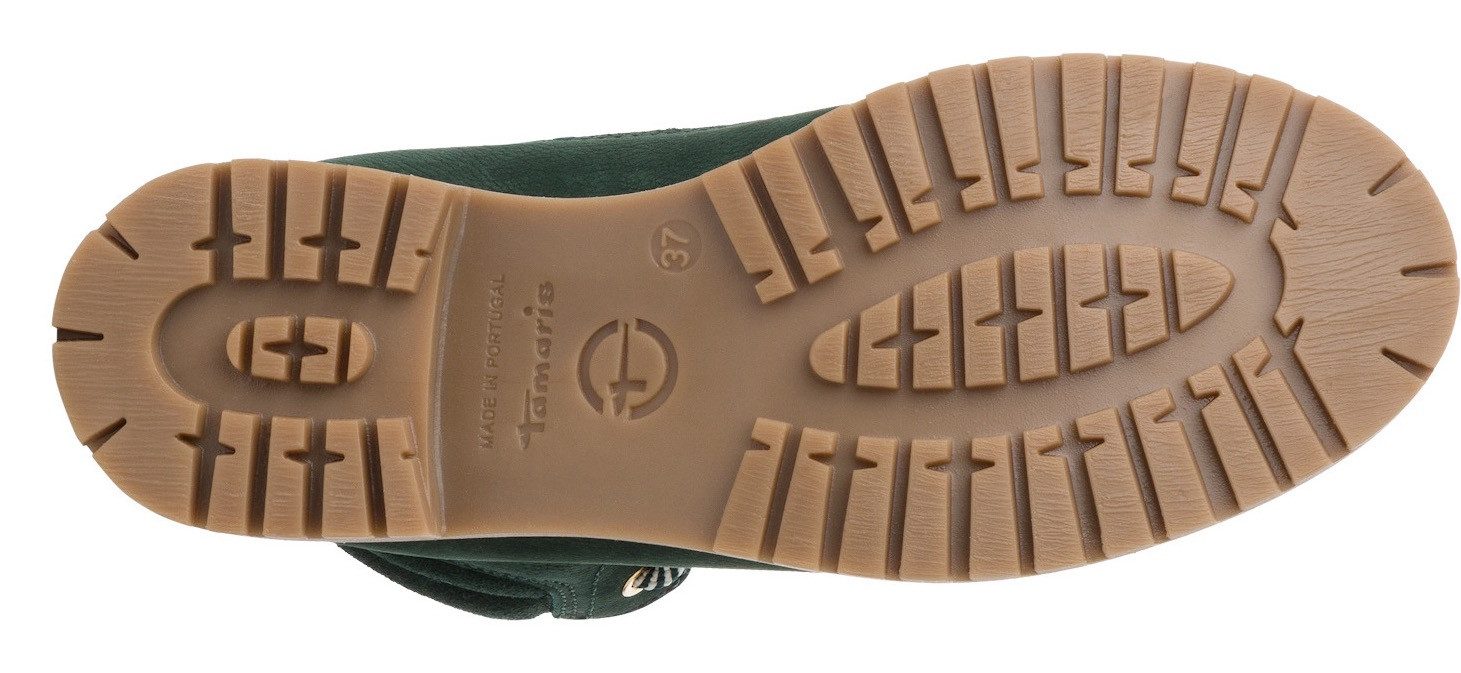 Tamaris Winterlaarzen blokhak, veterschoenen, outdoorschoen met duo-tex-uitrusting