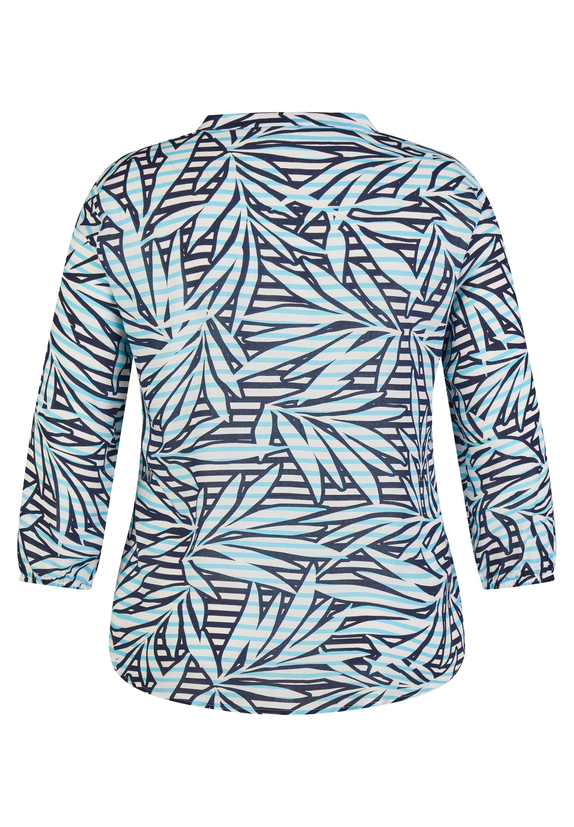 Rabe Blouse met lange mouwen met groot bloemenontwerp