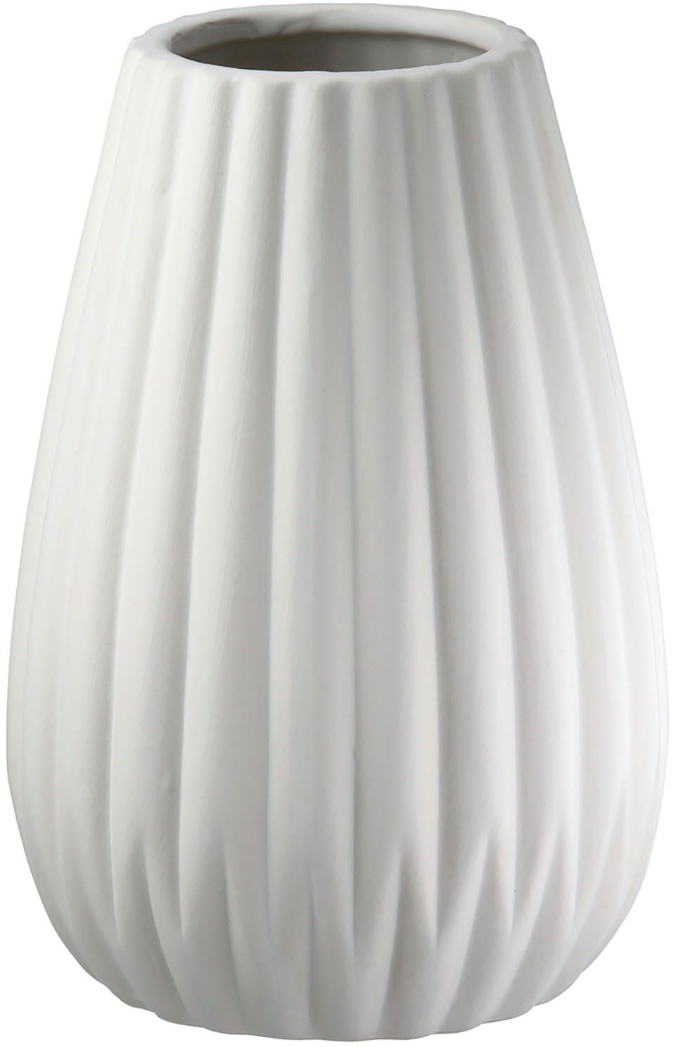Casablanca by Gilde Tafelvaas 2-delig set vaas Piega wit H.17 cm (1 stuk)