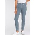 mac slim fit jeans slim-stripe smal model all-over gestreept blauw