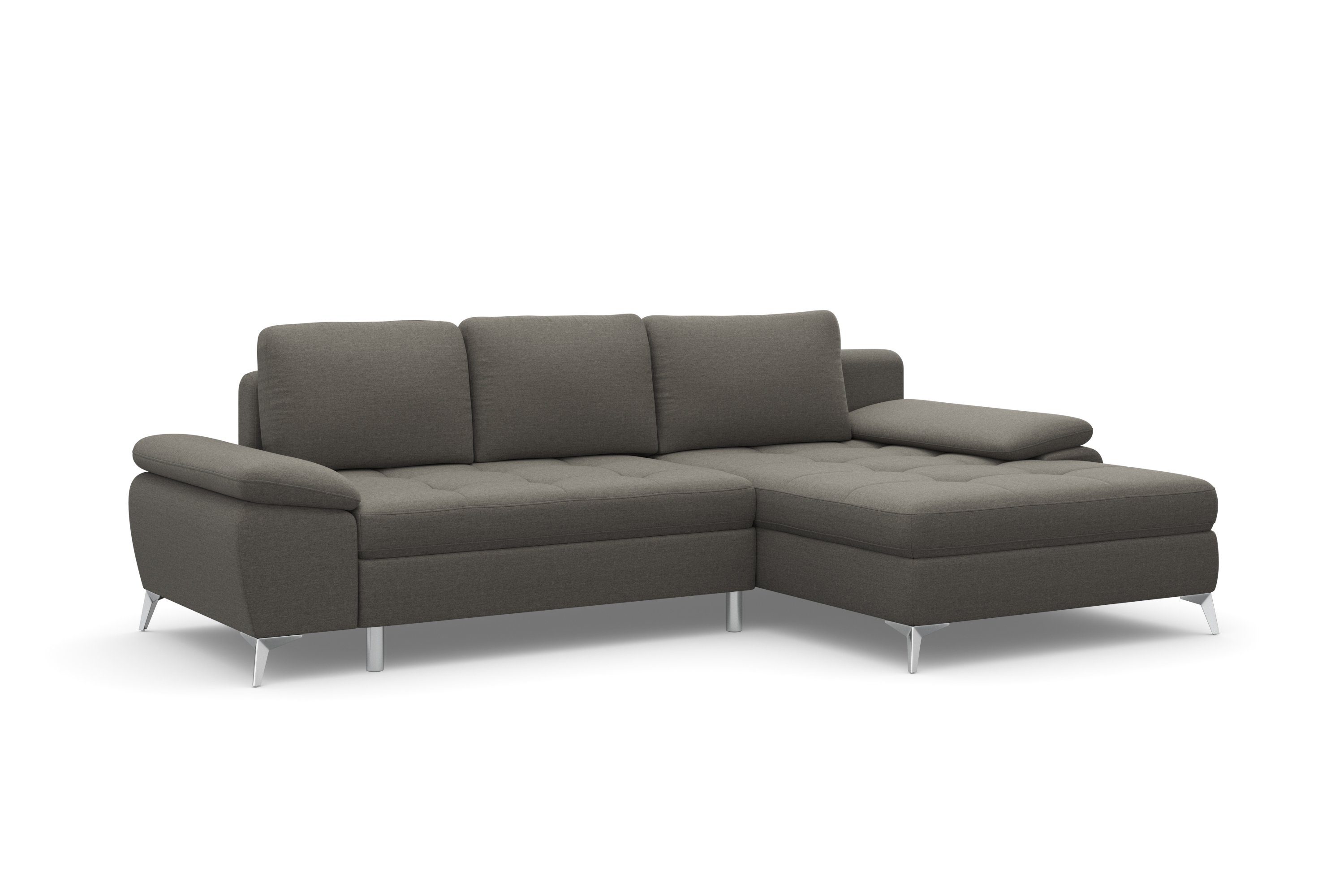 sit&more Hoekbank Latigo L-vorm met récamier, naar keuze met slaapfunctie en bedkist