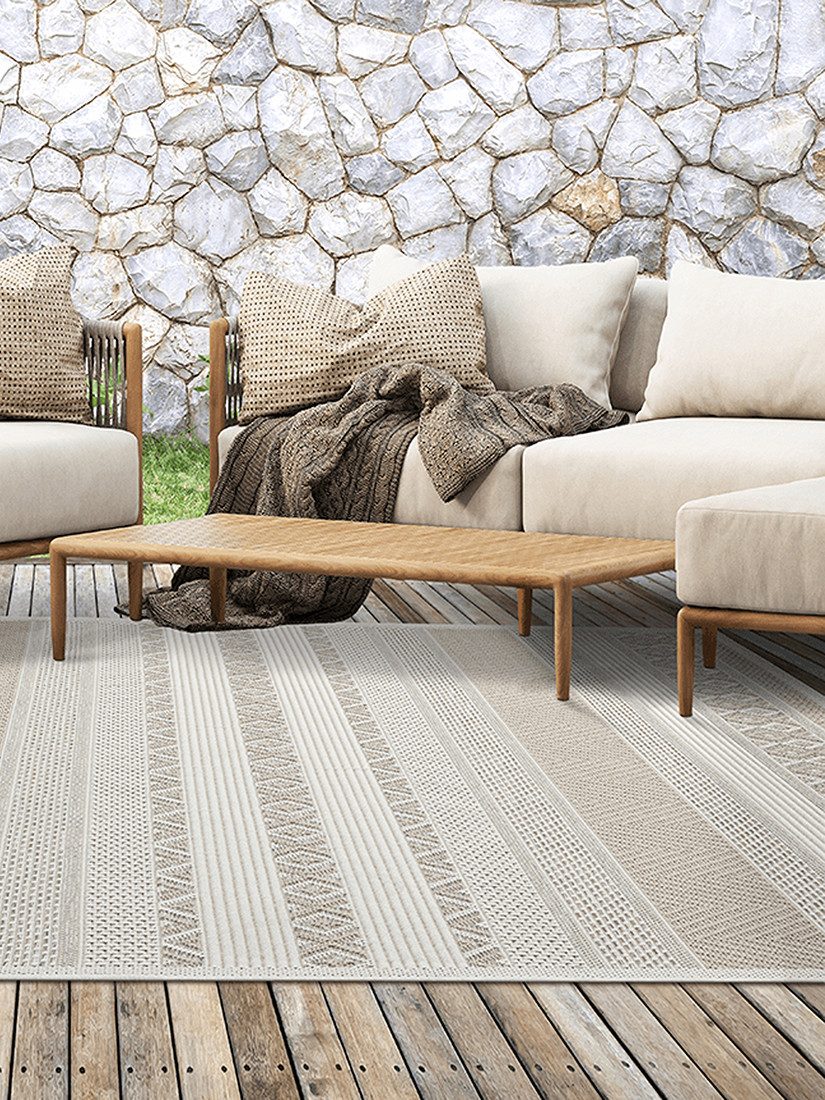 The carpet Vloerkleed Calgary moderne robuuste binnen- en buitenkleed