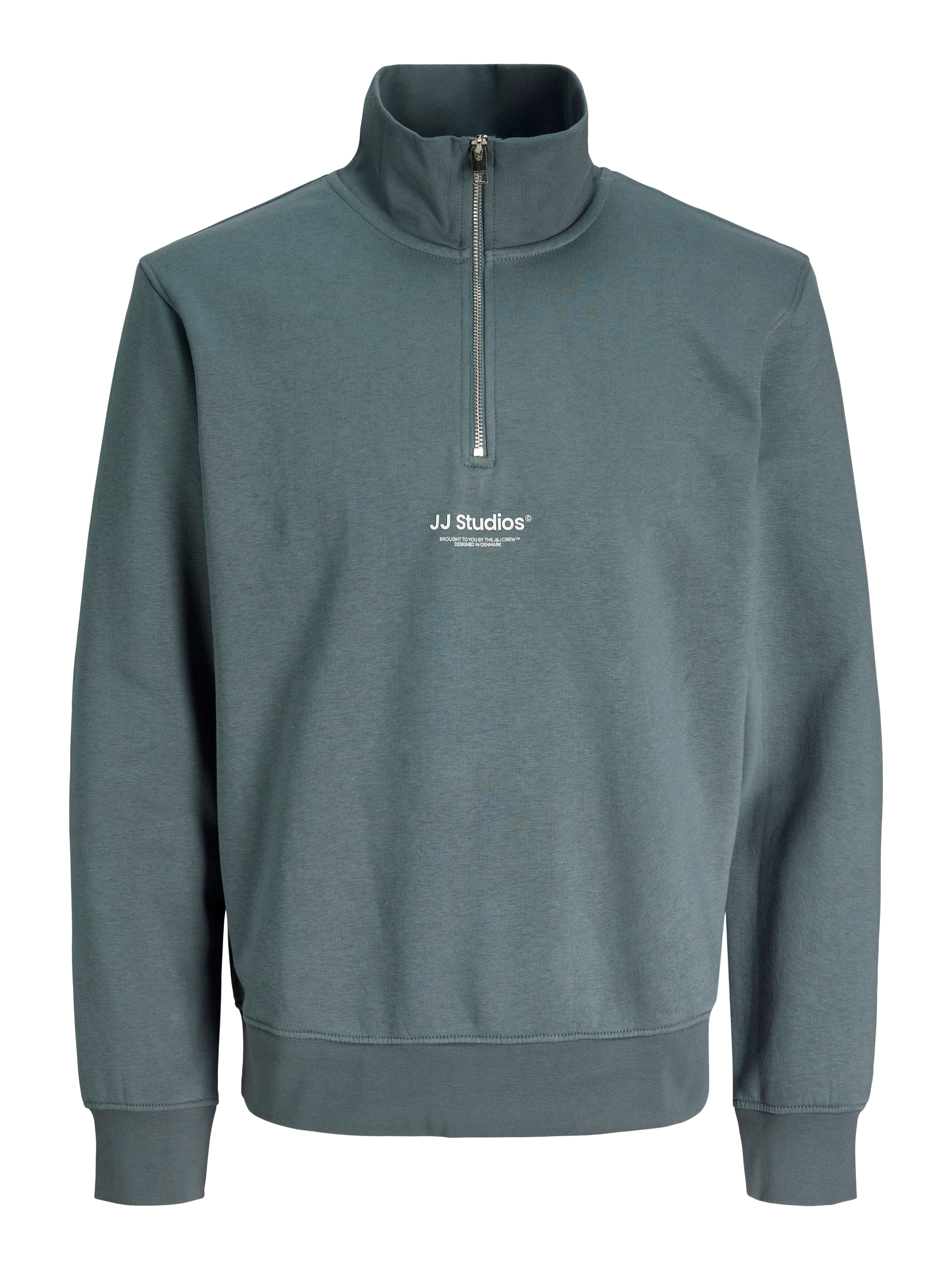 Jack & Jones Sweatshirt JJESOHO SWEAT QUARTER ZIP HN NOOS