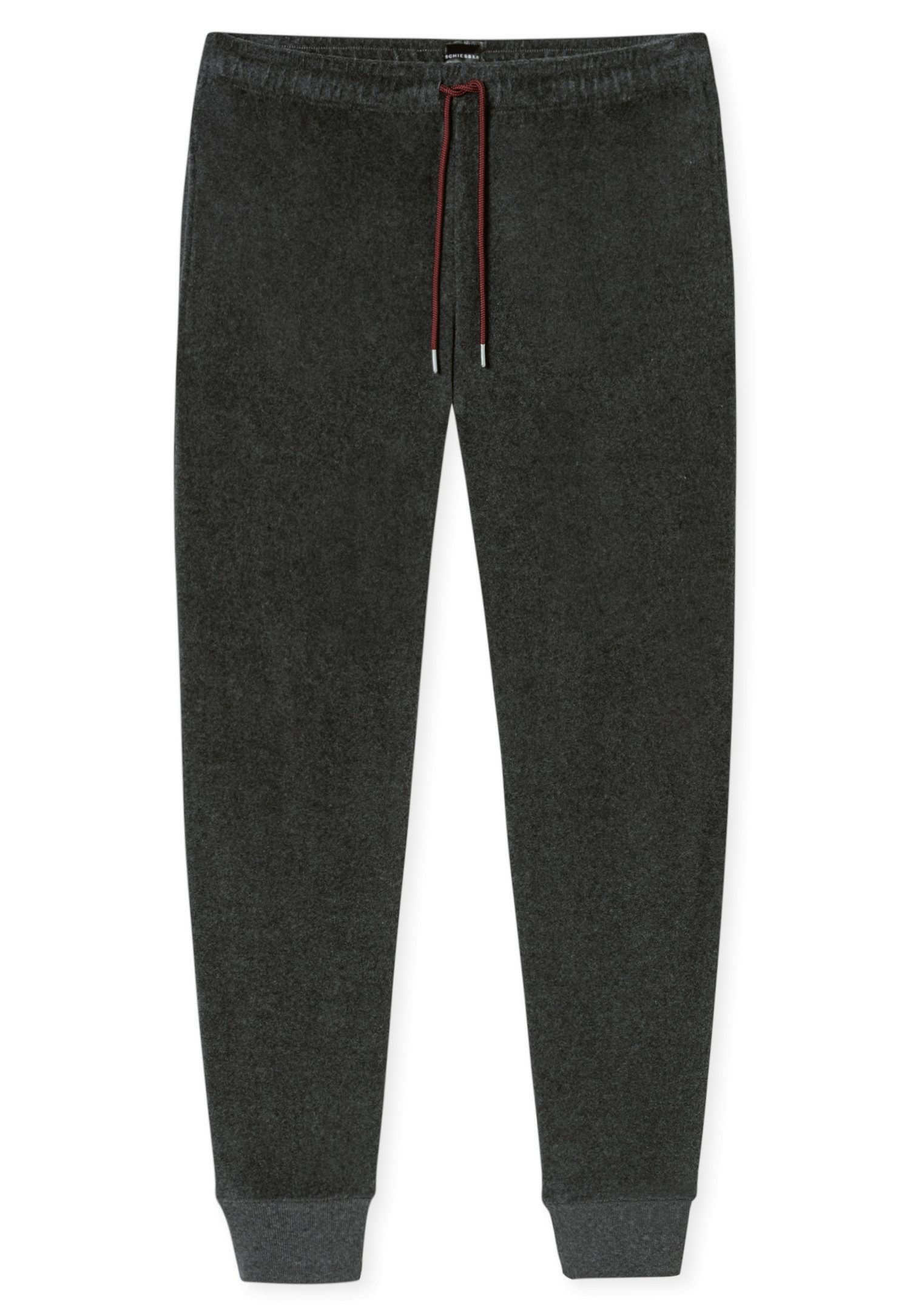 Schiesser Pyjama Casual Nightwear Ronde hals, strikband, verwarmend, badstof, lange mouw (2-delig)