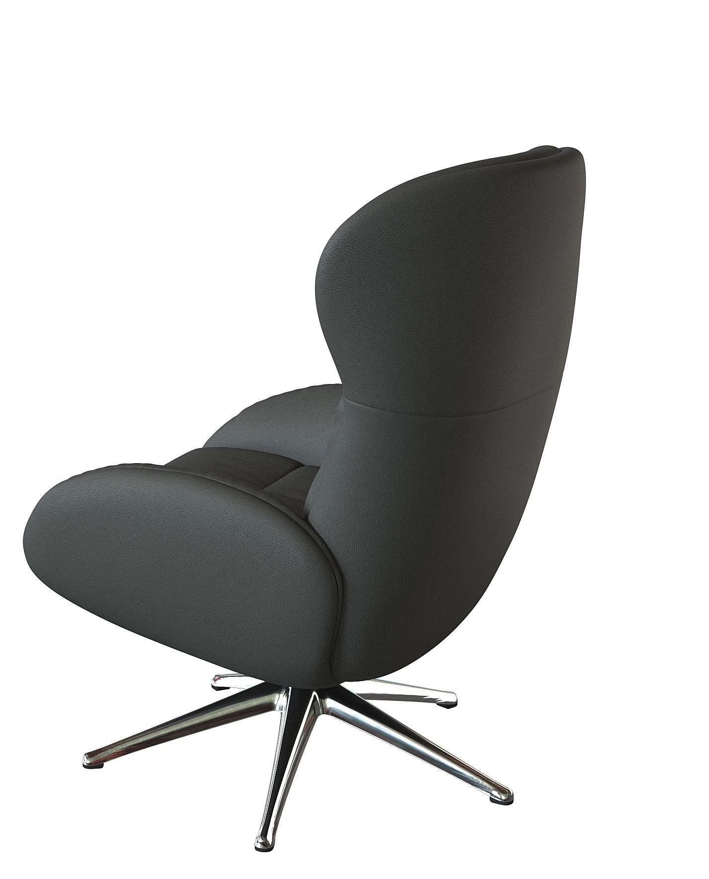 FLEXLUX Relaxfauteuil Haze, uitstekend comfort, Alu voet, organisch design, ergonomisch