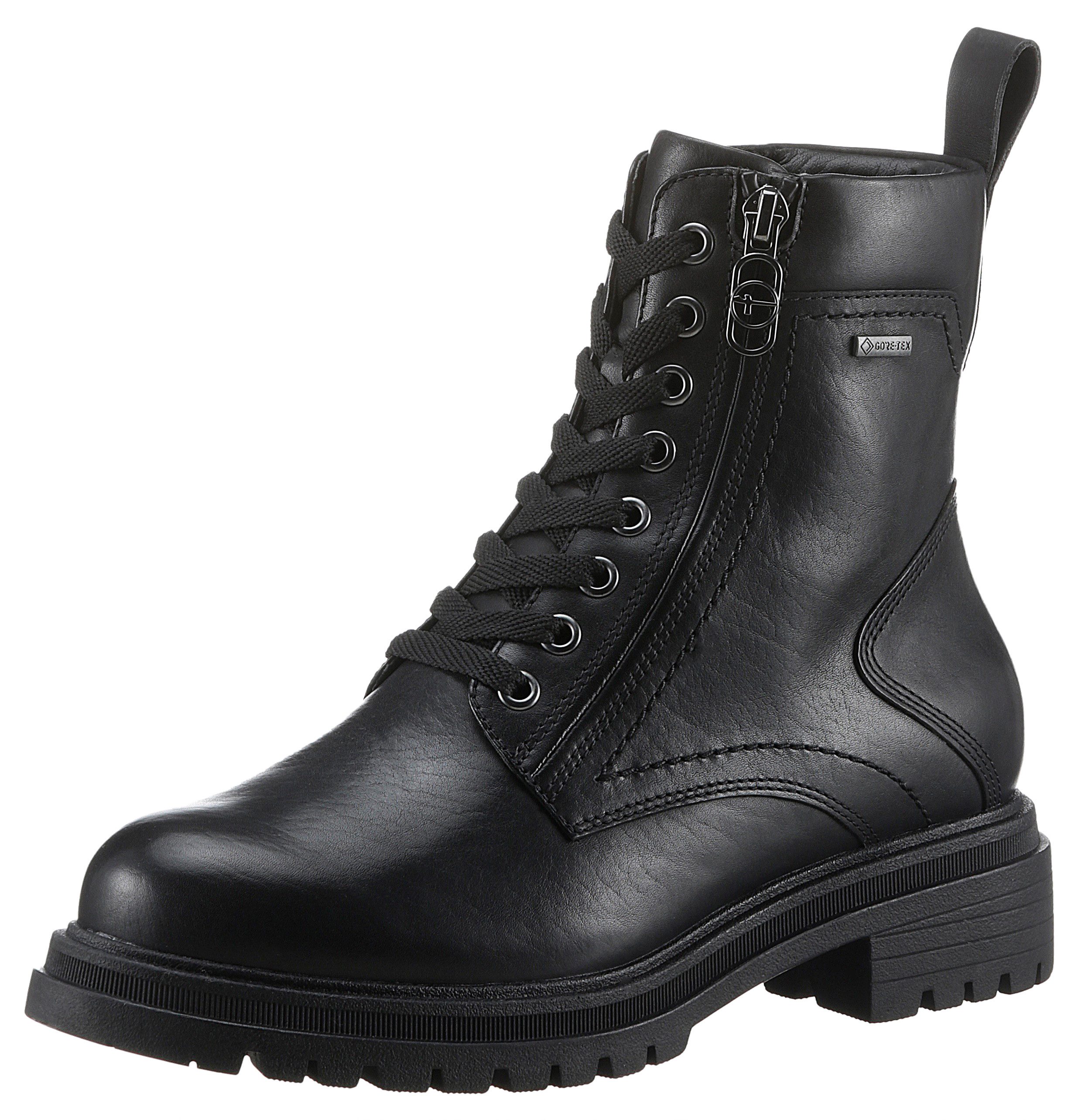 Tamaris Veterschoenen blokhak, outdoorschoen, veterschoenen, gore-tex-uitrusting