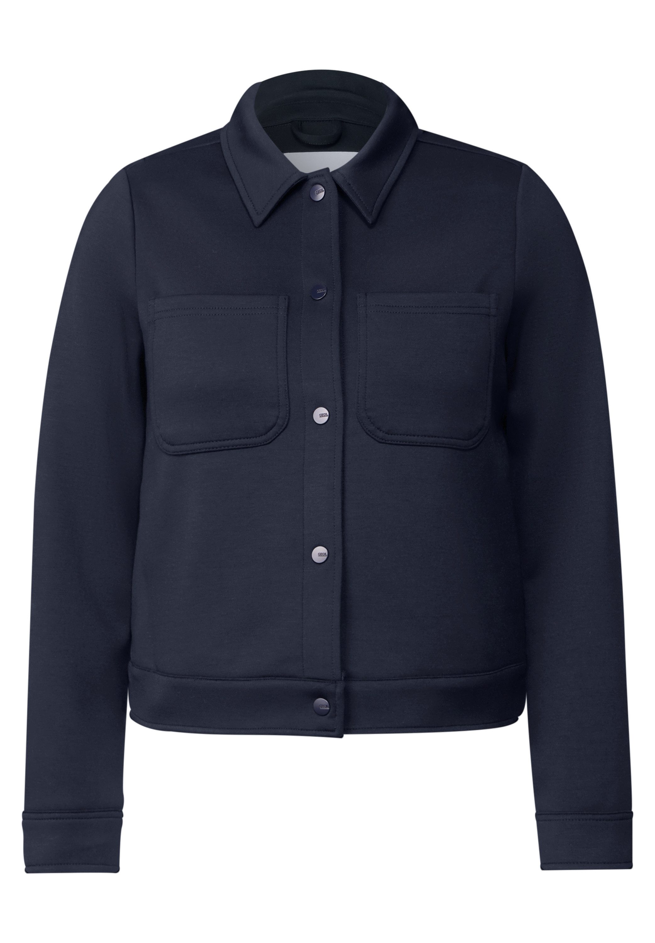 Cecil Sweatvest met knoopsluiting en hemdkraag