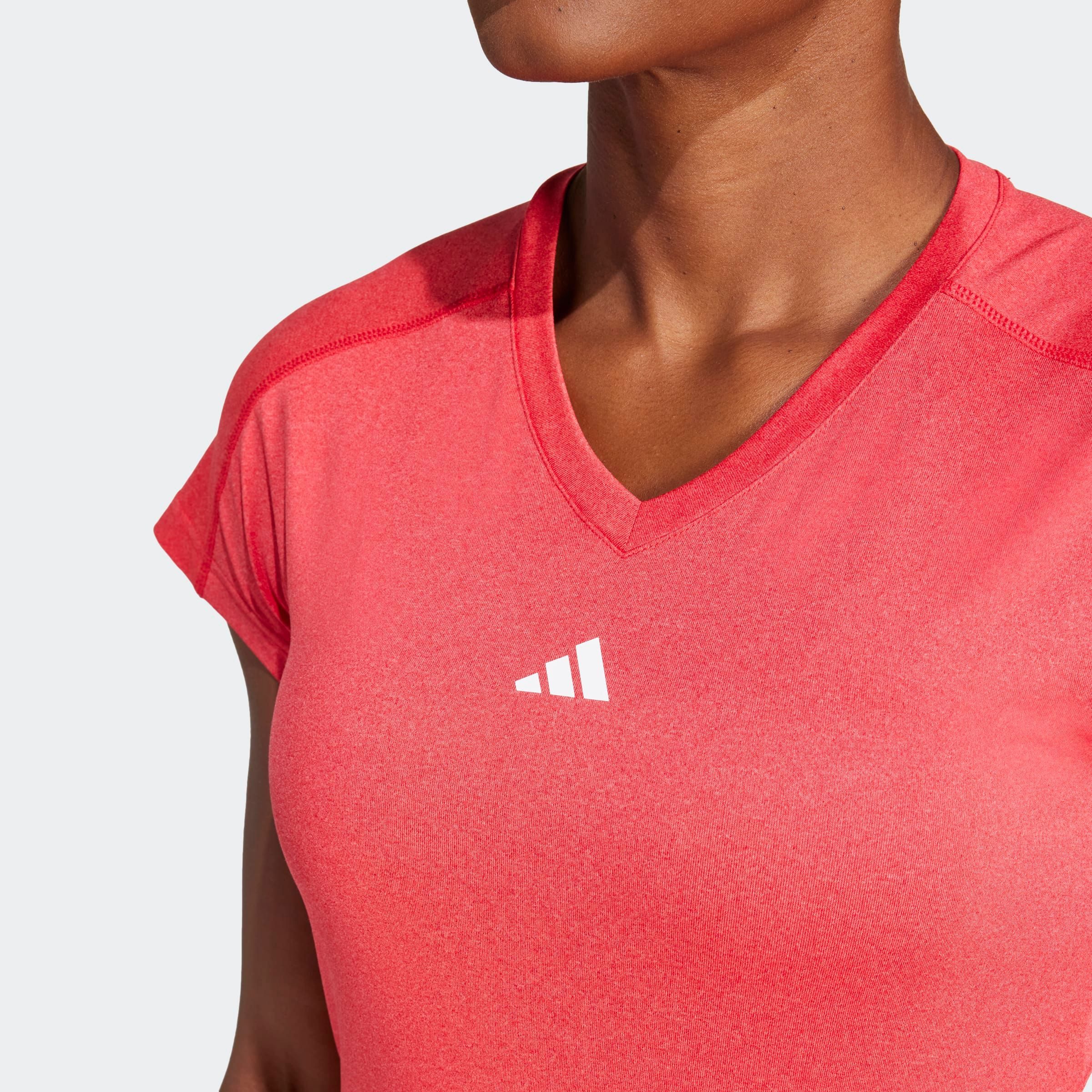 adidas Performance T-shirt TR-ES MIN T Trainingsshirt, vochtabsorberend met V-hals