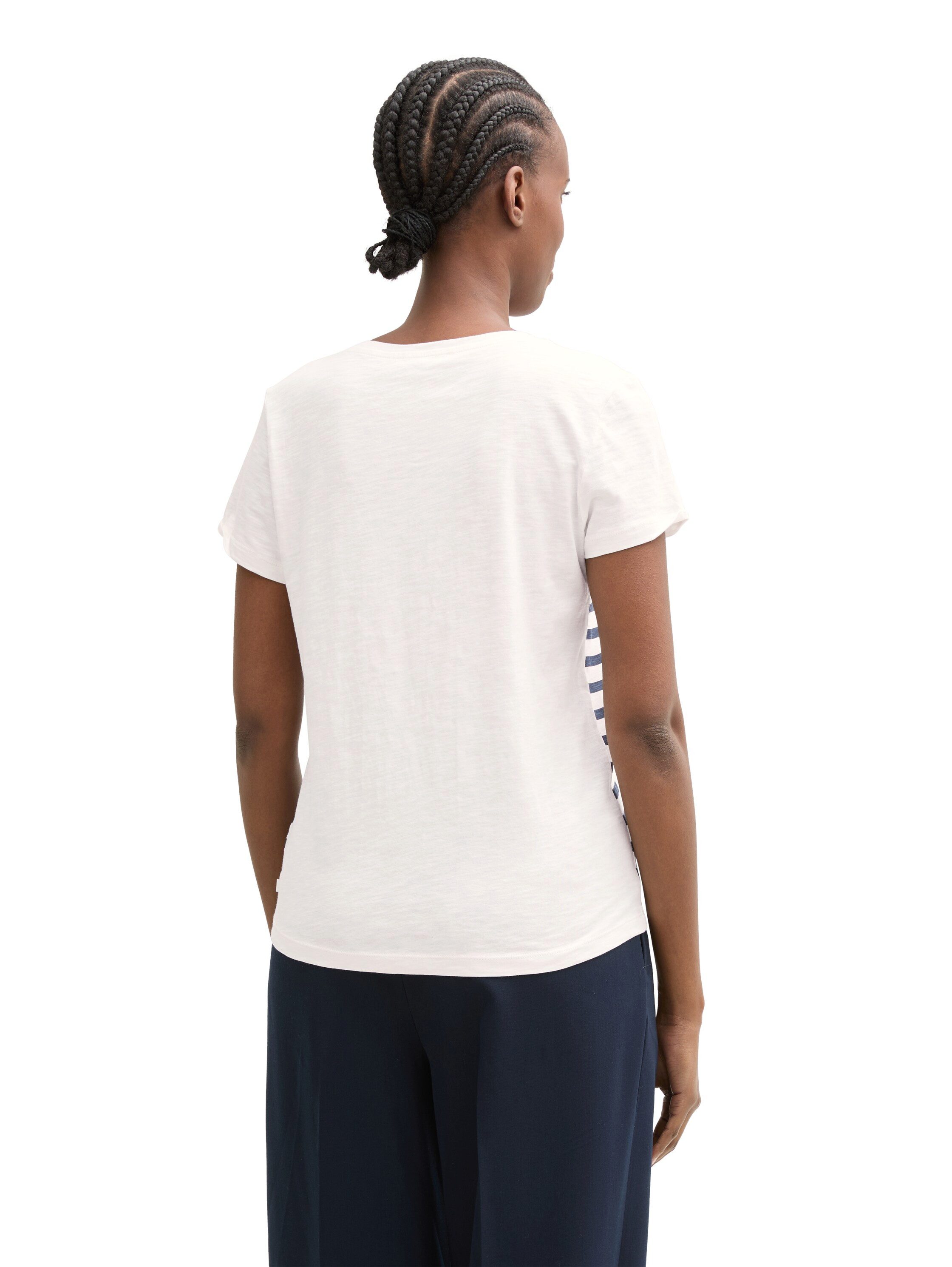 Tom Tailor Denim T-shirt met streepmotief