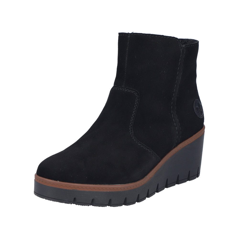 Rieker Winterlaarsjes , wedge boots, basic enkellaars met binnenrits, smalle vorm