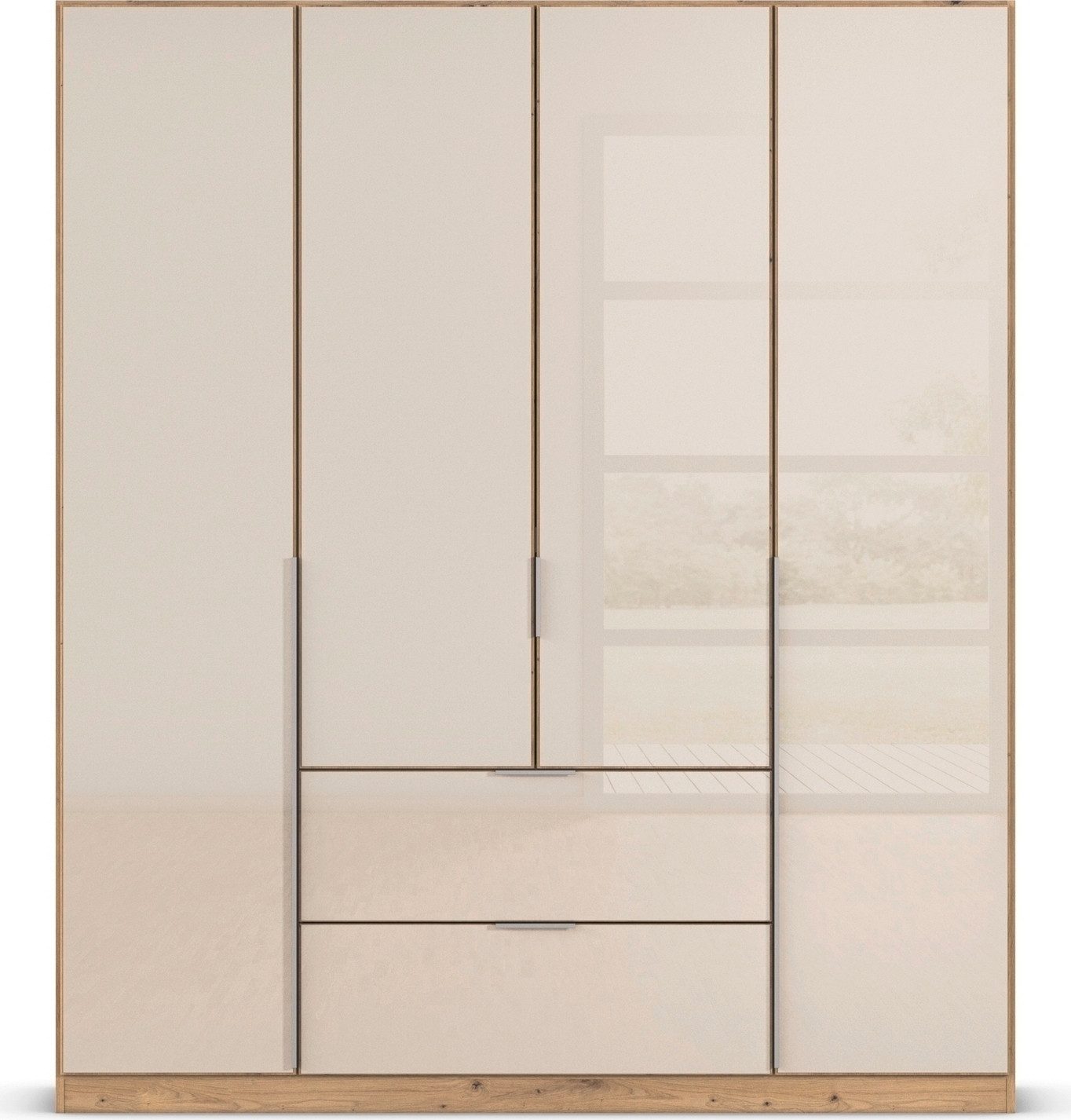 rauch Draaideurkast Kledingkasten kast garderobe AGORDO met glazen front