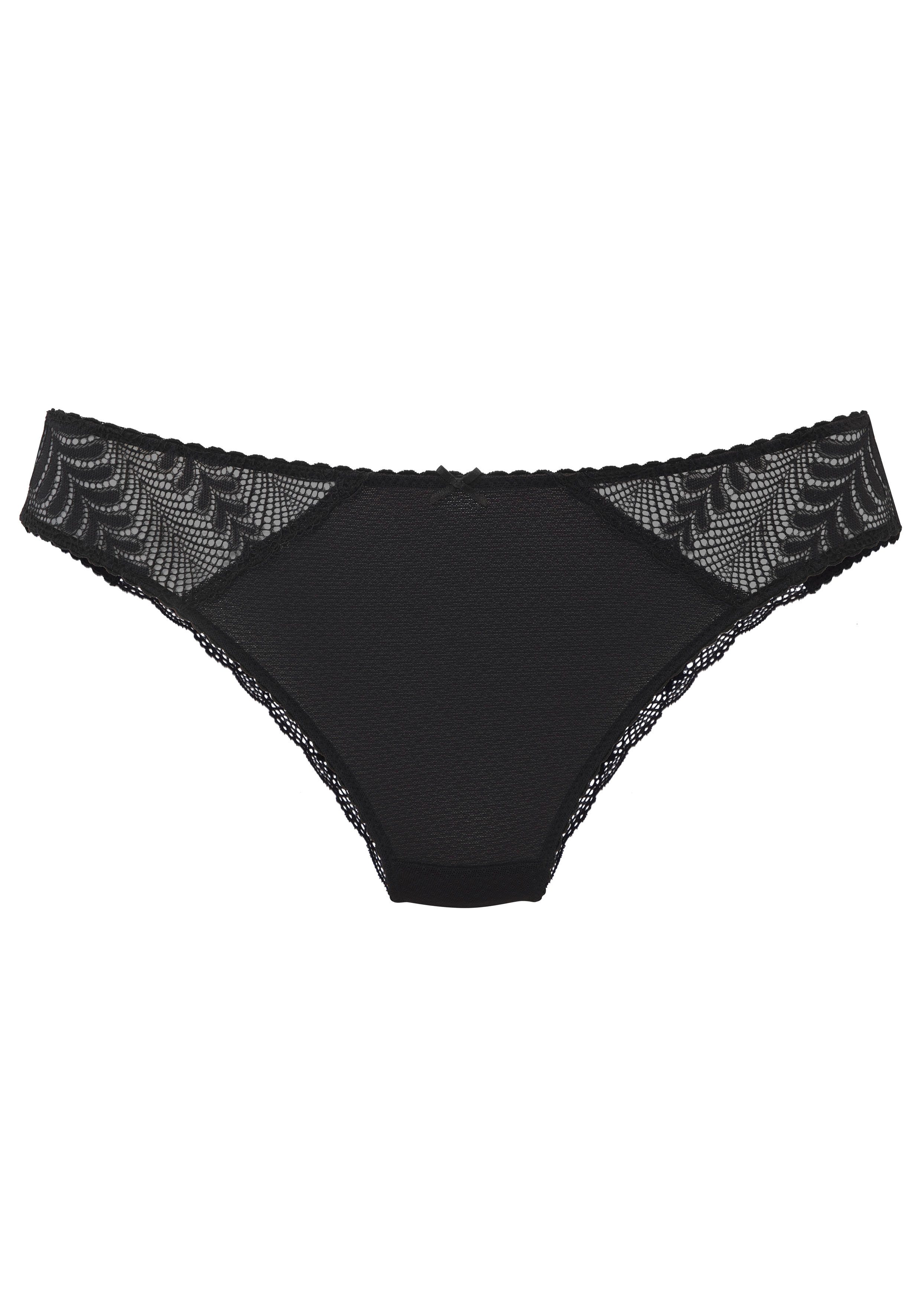 Lascana Tanga AMIRA met grafische kanten inzetten