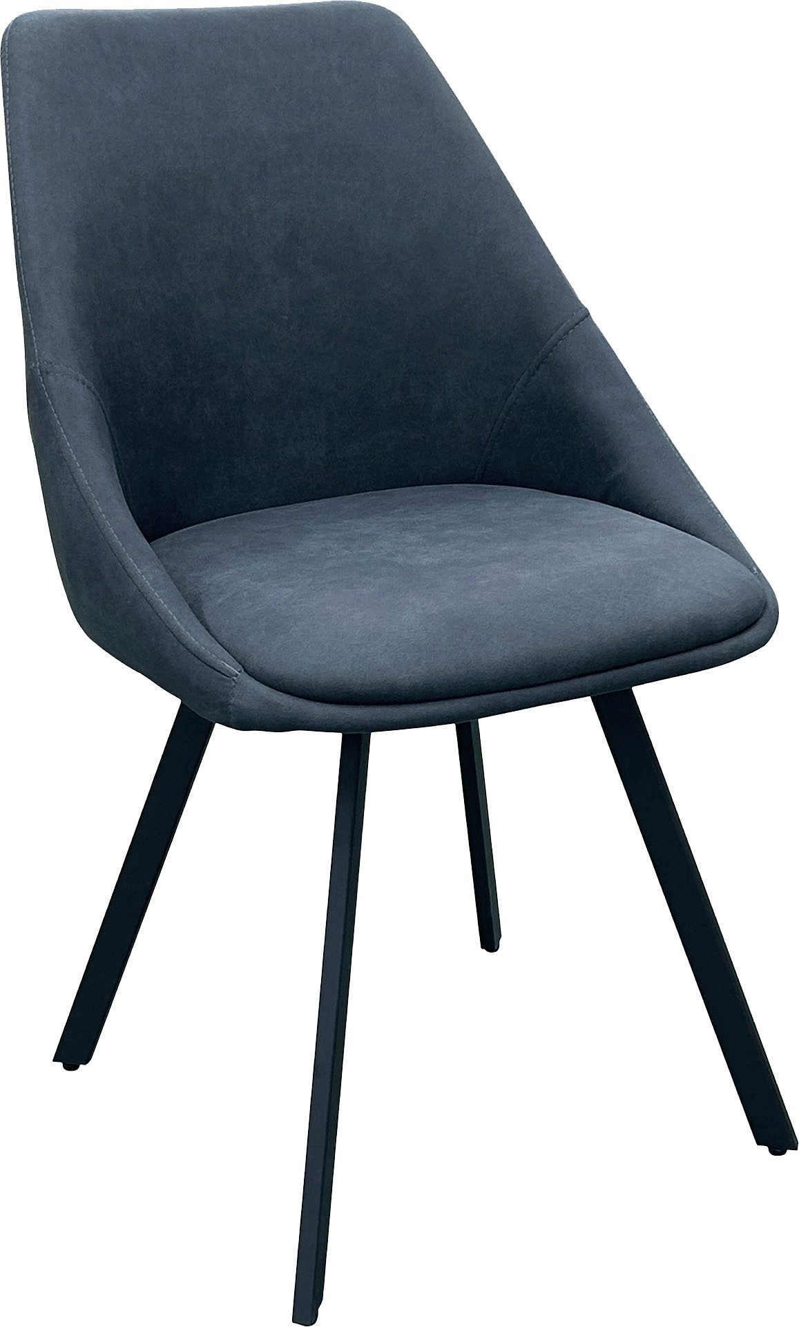 byLIVING Eetkamerstoel Jasper (2-stuks set) Zitkuip 360° draaibaar, zwart metaal, keukenstoel, diverse bekleding (set)