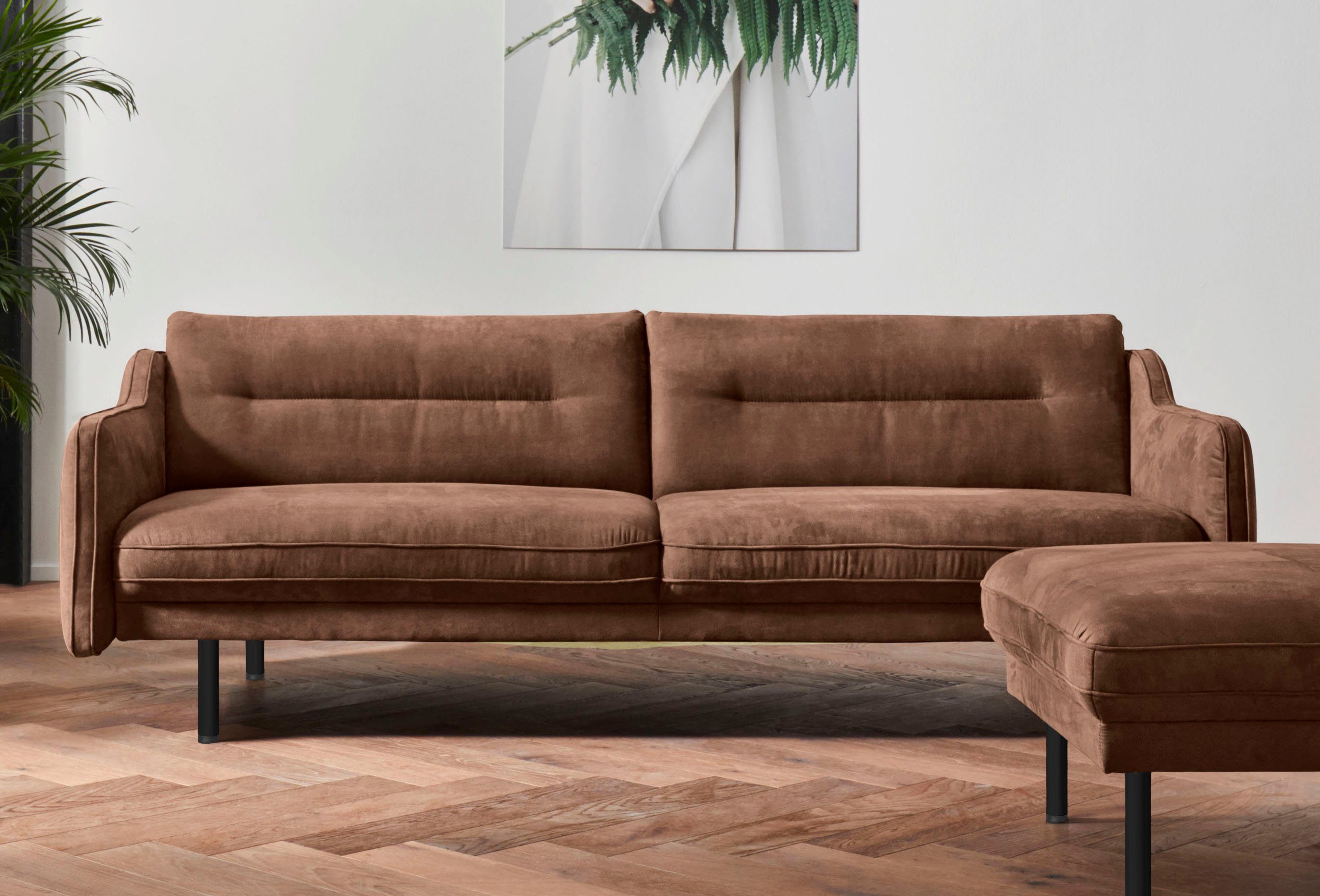 andas 2,5-zitsbank Nordfyn chic design in 3 stofkwaliteiten, design by morten georgsen bruin, 2-zitsbanken