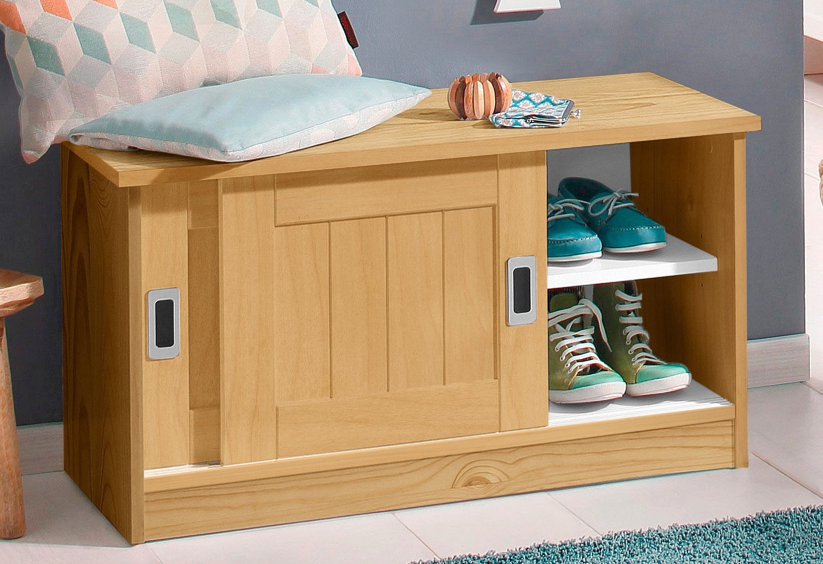 Home affaire Zitbank Nekso Breedte 83 cm, van mdf of massief hout, FSC®-gecertificeerd