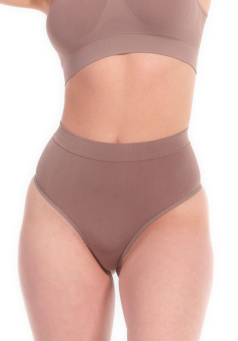 Magic Body Fashion Correctie string Comfort Thong gladde, naadloze afwerking voor een onzichtbare uitstraling slips bruin