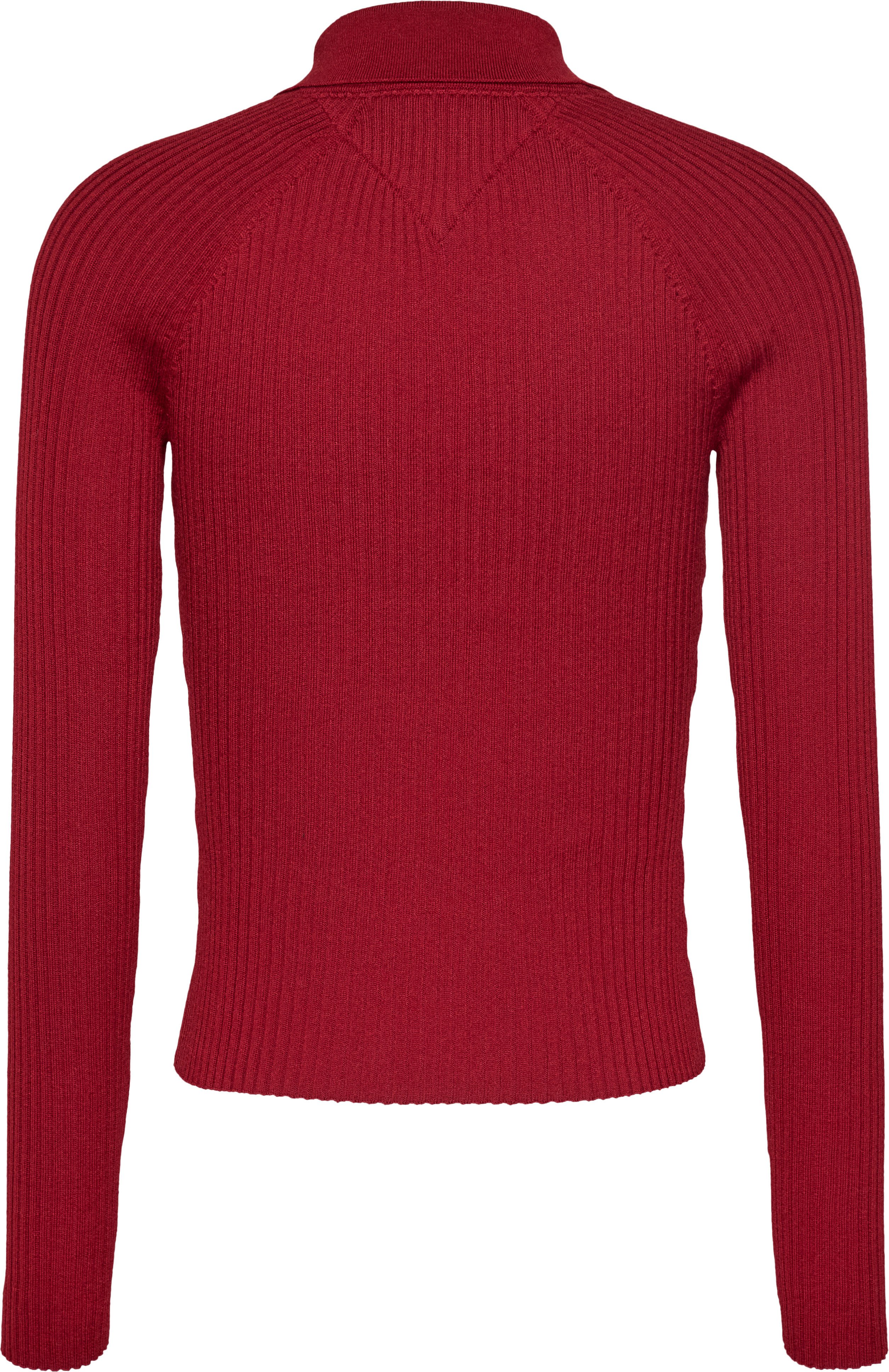 TOMMY JEANS Gebreide trui TJW COLLAR BADGE RIB SWEATER