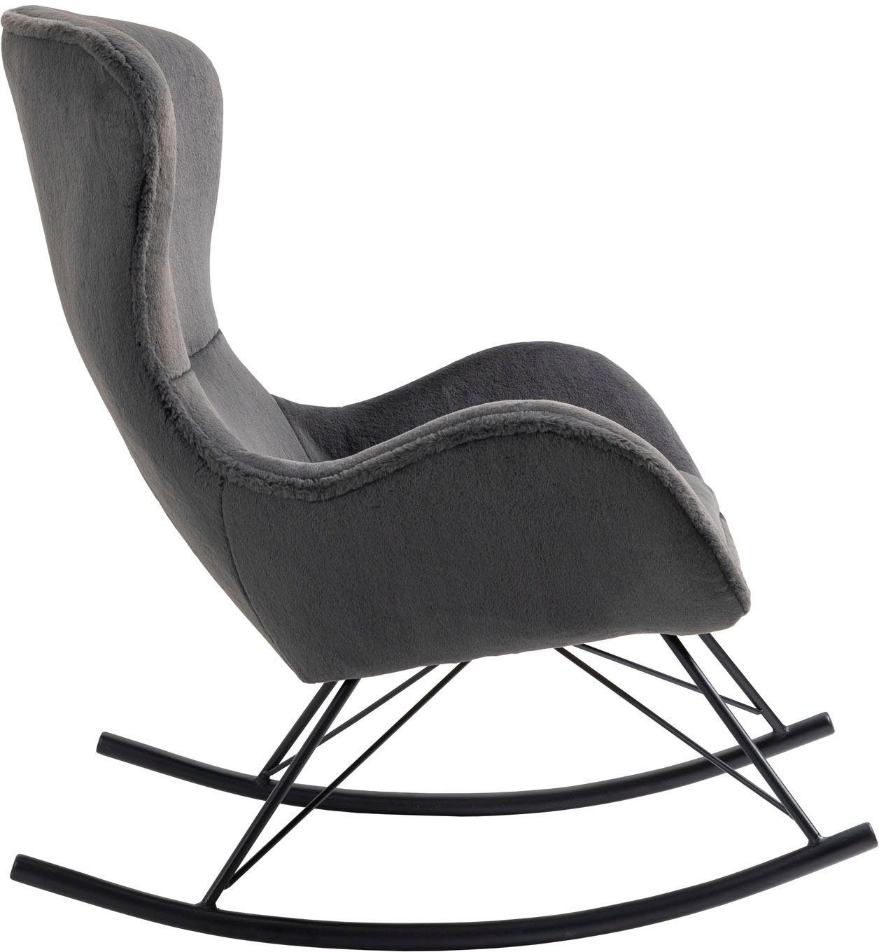 SalesFever Schommelstoel in lammy-look