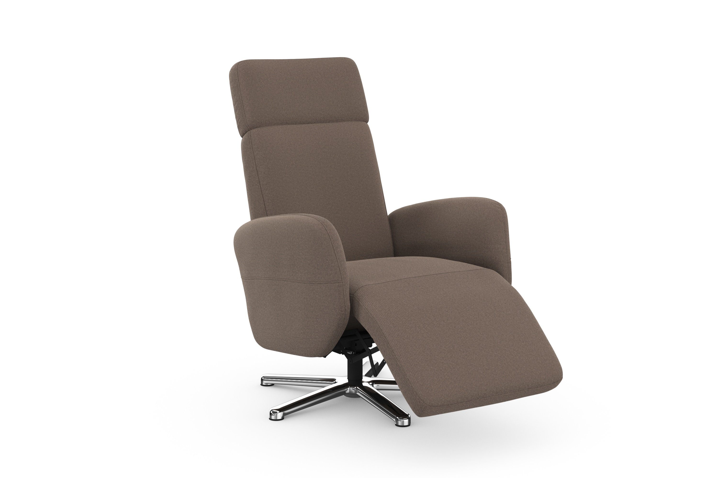 sit&more Relaxfauteuil Grenoble, incl. hoofdsteunverstelling en bekabelde afstandsbediening