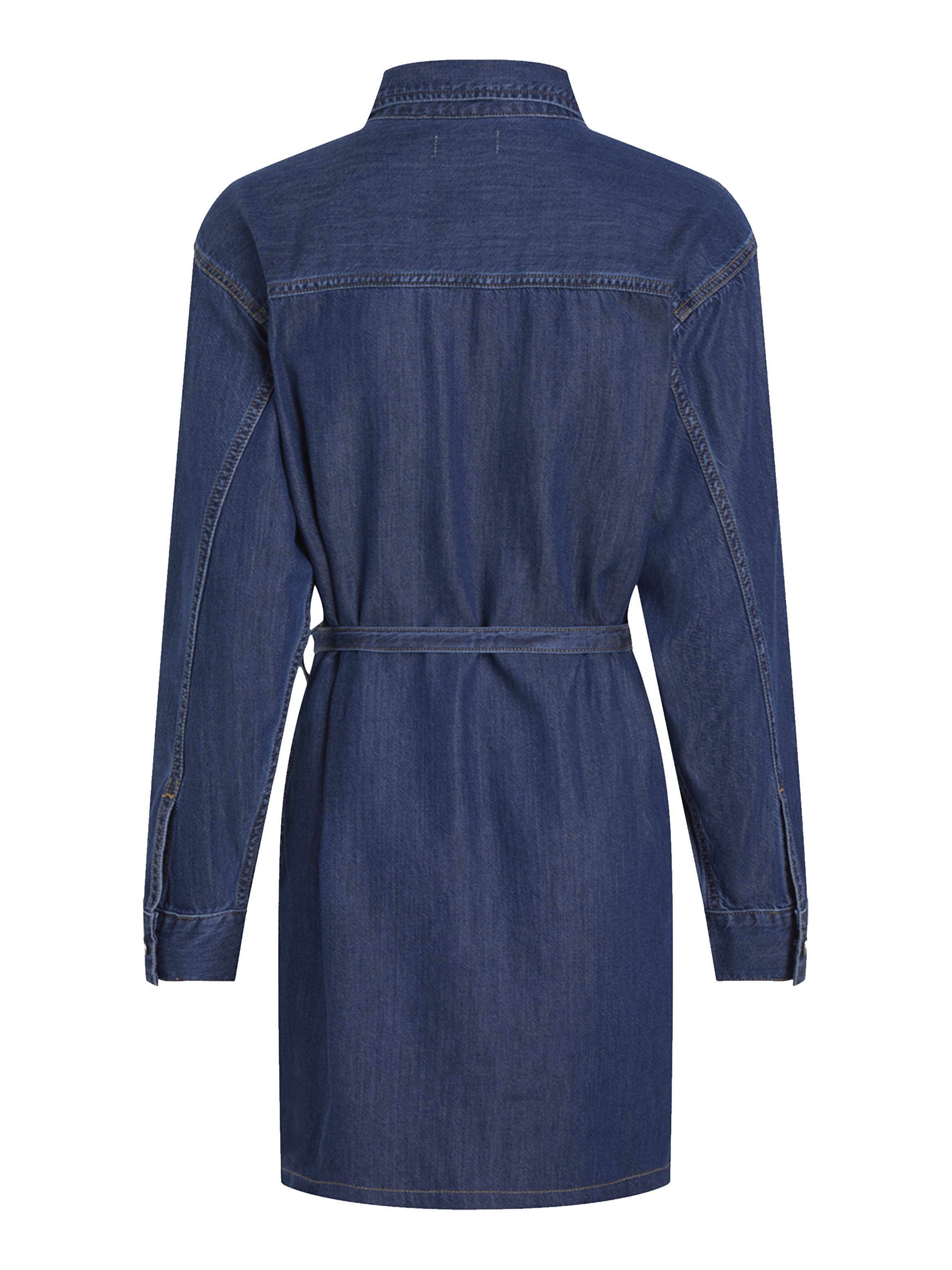 Calvin Klein Jeans jurk BELTED TENCEL DENIM SHIRT DRESS