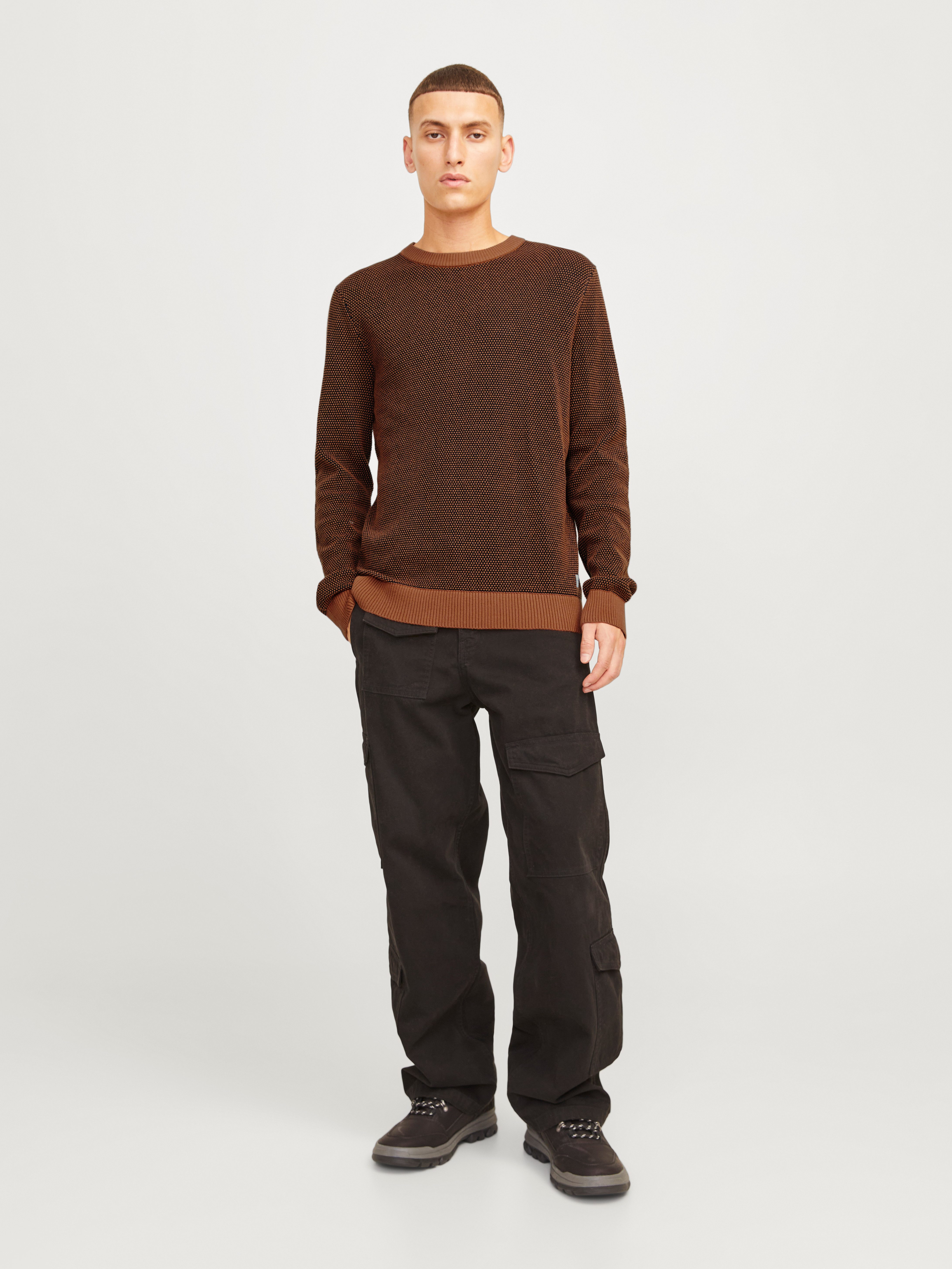 Jack & Jones Trui met ronde hals JJEGLOBE KNIT CREW NECK NOOS