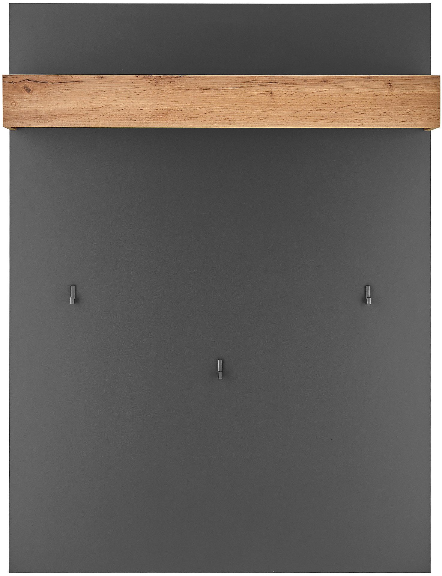 INOSIGN Kapstokpaneel GIRON/CiTY, Wandplank in Wotan Eik, Hal garderobe met hoedplank