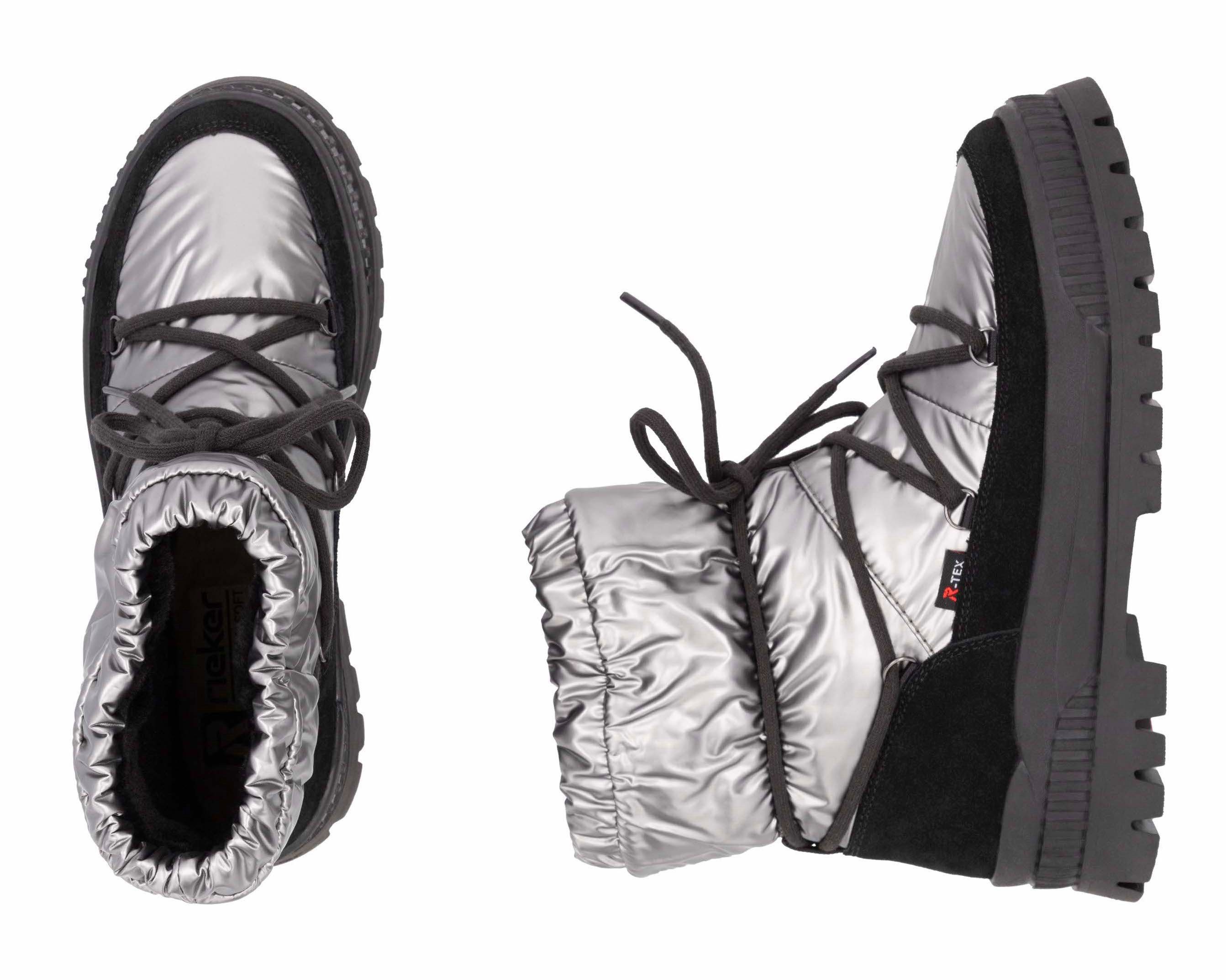 Rieker EVOLUTION Winterlaarzen , snowboots, veterschoenen met waterafstotende tex-membraan