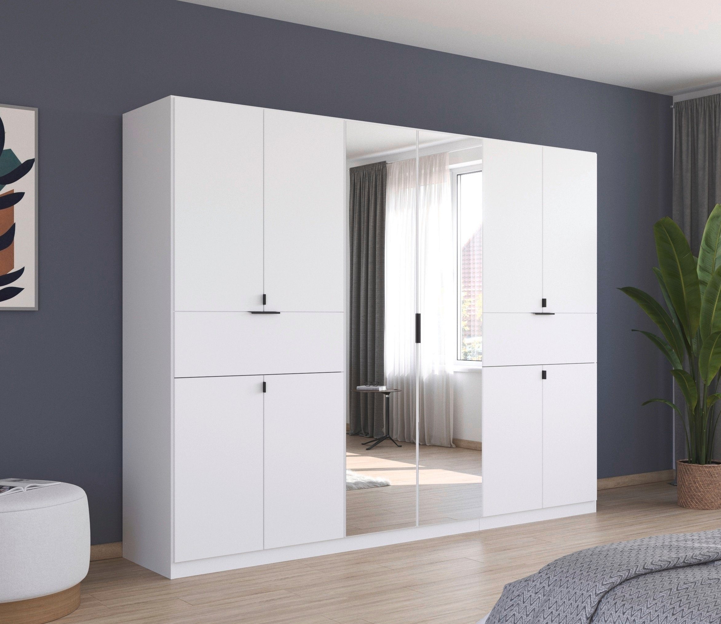 rauch Draaideurkast Kledingkast kast garderobe waskast TICAO met 2 ruime lades, veel opbergruimte made in germany