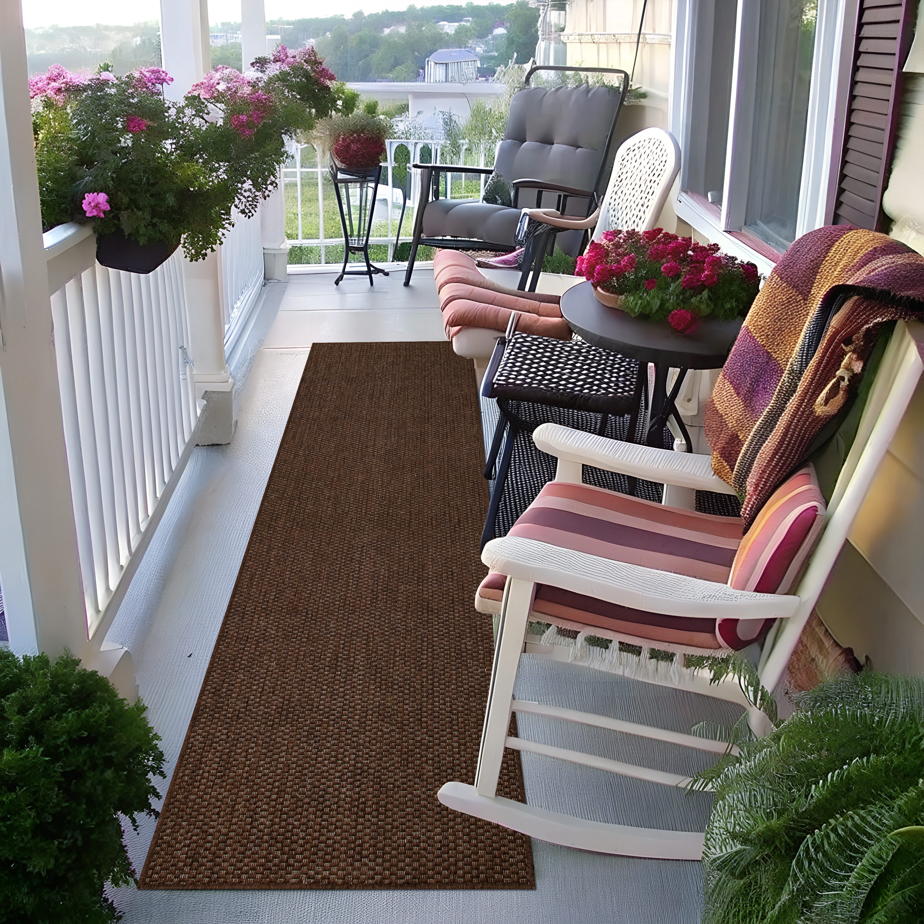 my home Vloerkleed Venetië is ook als loper verkrijgbaar Geschikt voor binnen en buiten, sisal-look, weerbestendig & uv-bestendig