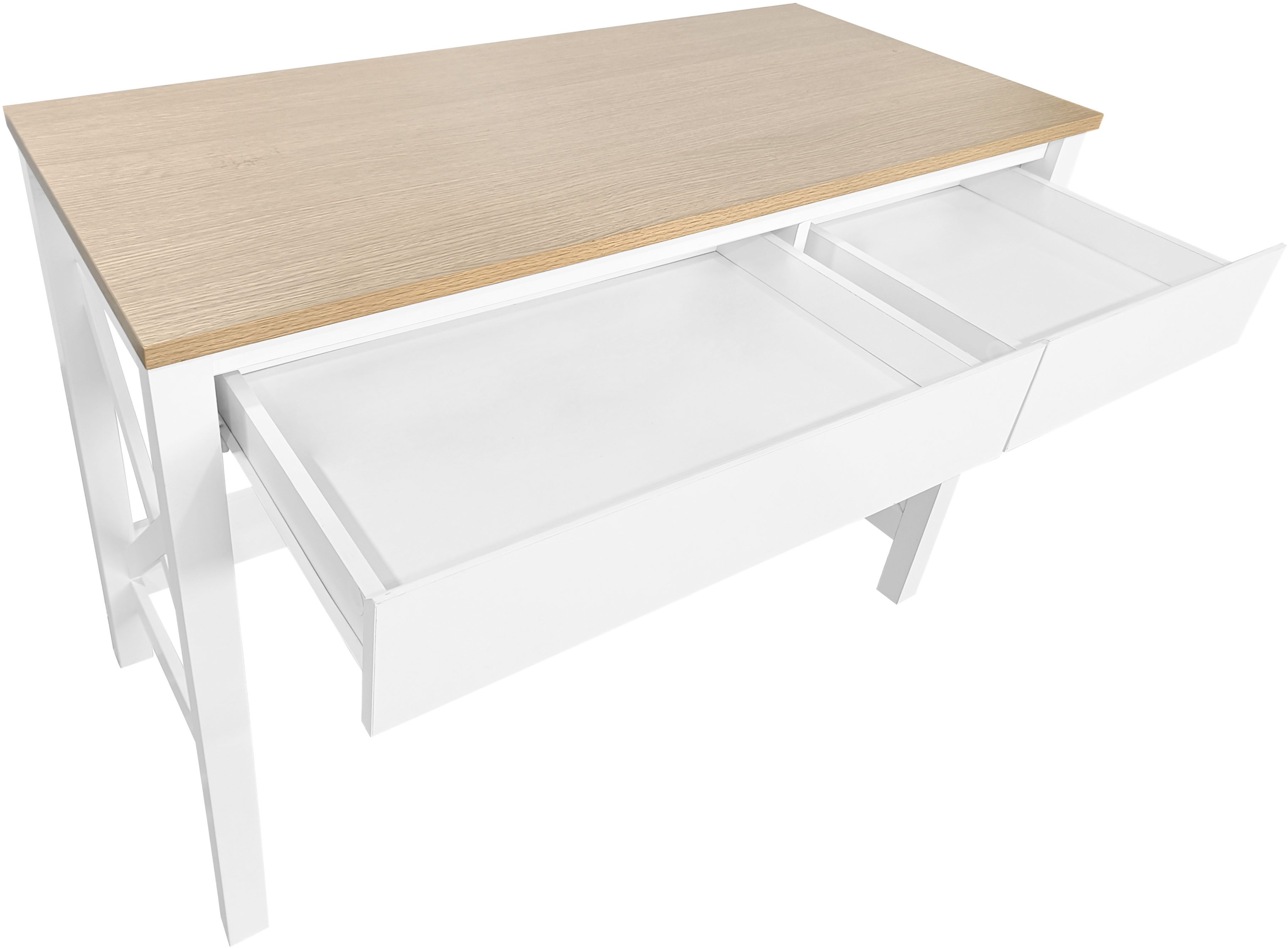 Home affaire Bureau SILBA 2 lades, landhuisstijl, home office, breedte 100 cm