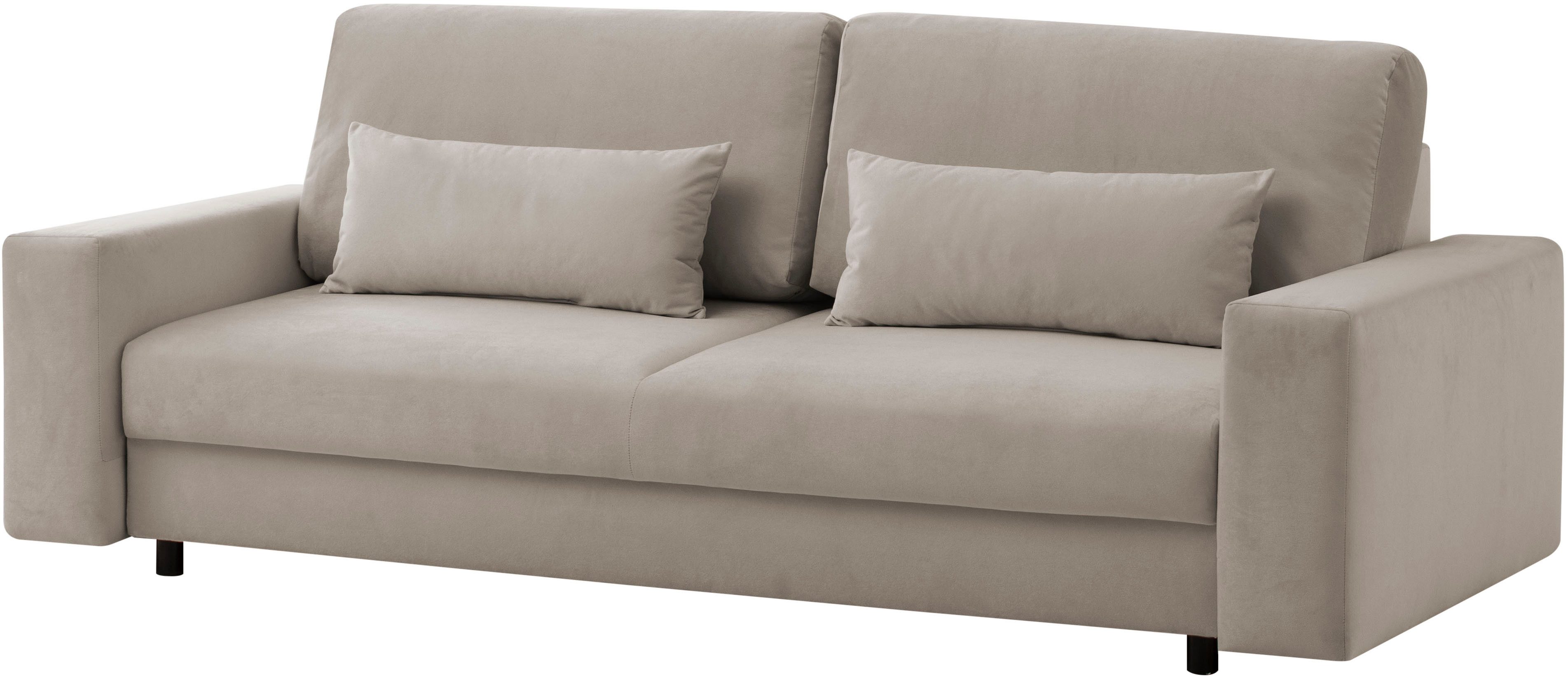 LeGer Home by Lena Gercke Slaapbank Imoga, kussen met slaapfunctie, 3-zits bank, bank met bedlade in moderne kleuren en stoffen, bedfunctie, ligoppervlak: 200x150 cm