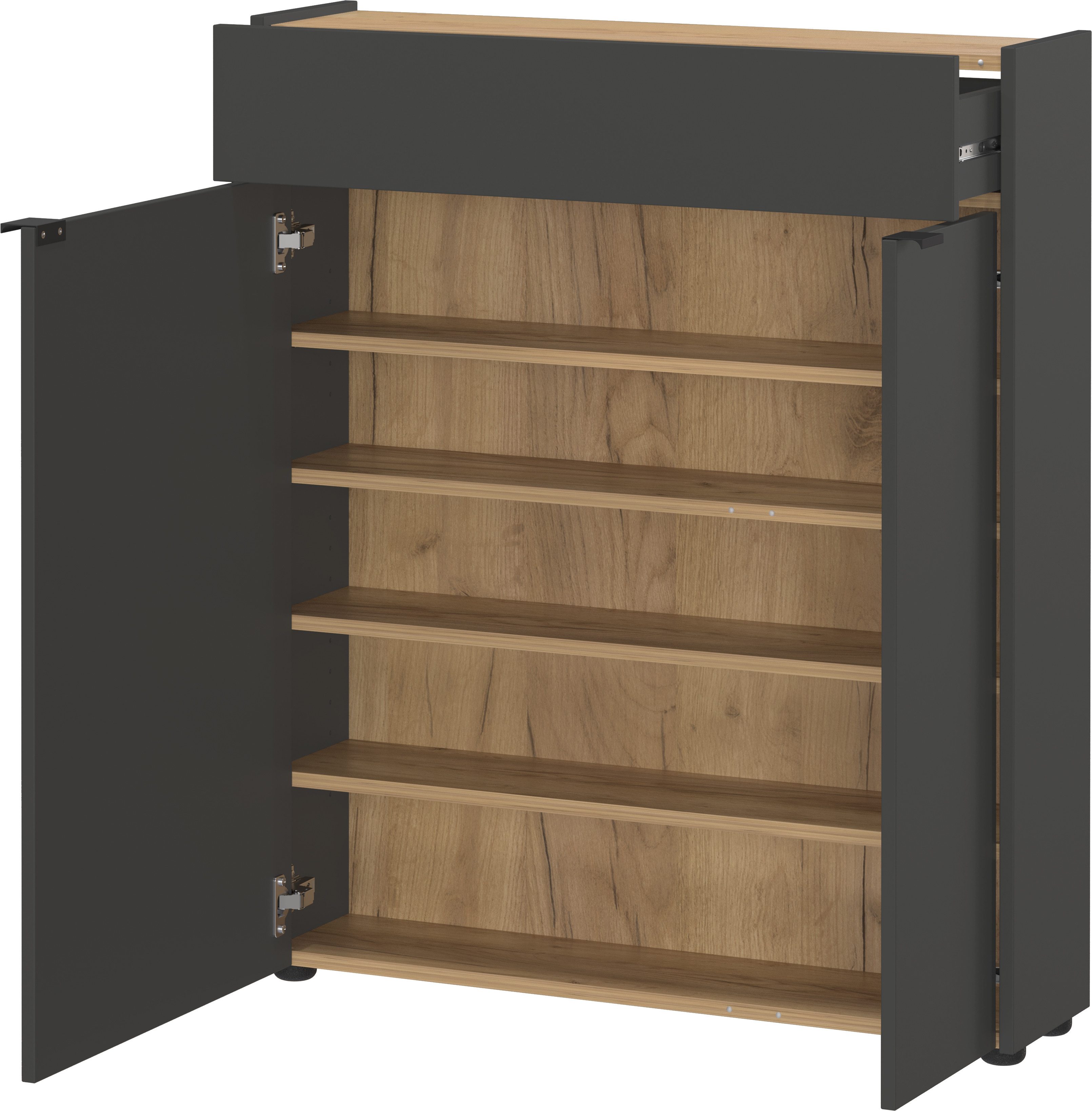 GERMANIA Multifunctionele kast Ameca met geringe diepte - ideaal voor smalle gangen, breedte 83 cm (1 stuk)