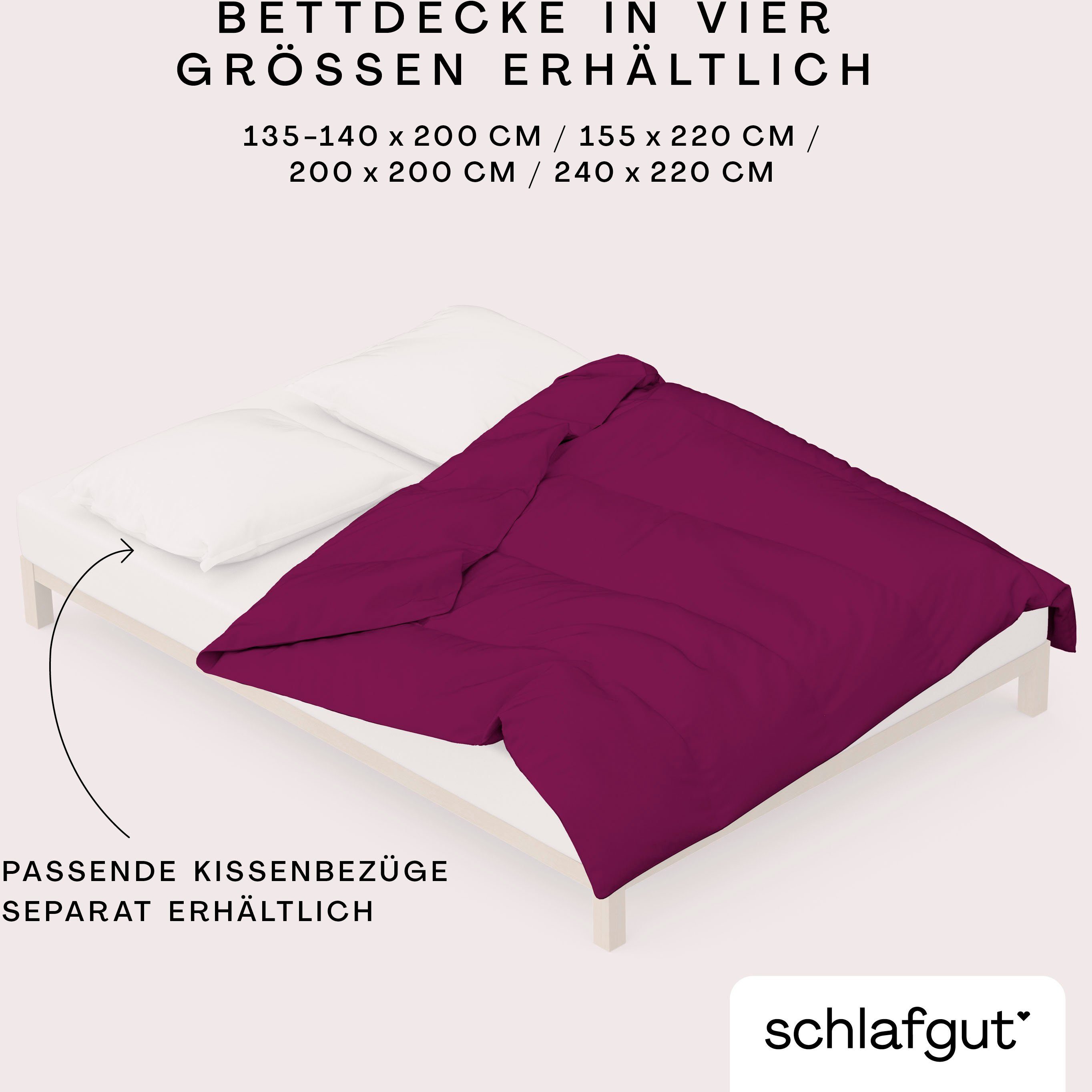 Schlafgut Dekbedovertrek Woven Satin bijzonder dicht geweven, mix & match: bijpassende kussenhoes verkrijgbaar (1 stuk)