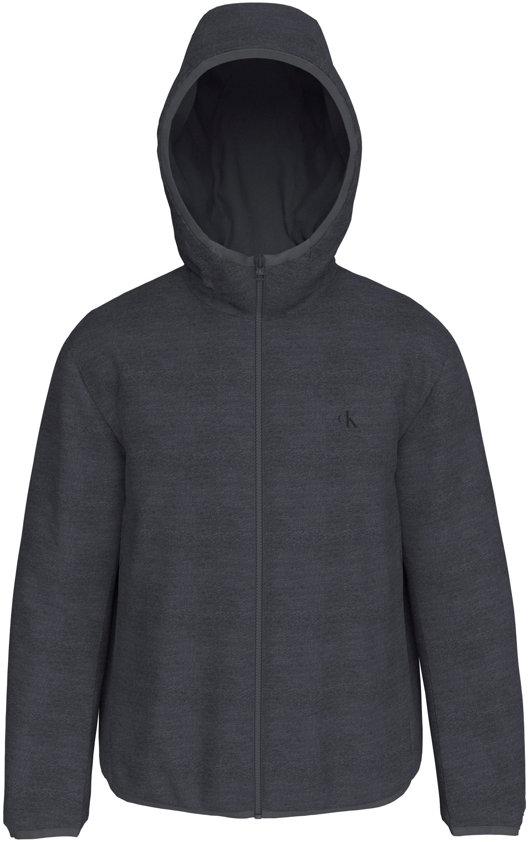 Calvin Klein Allweatherjack HI-NECK JACKET Logoprint, capuchon