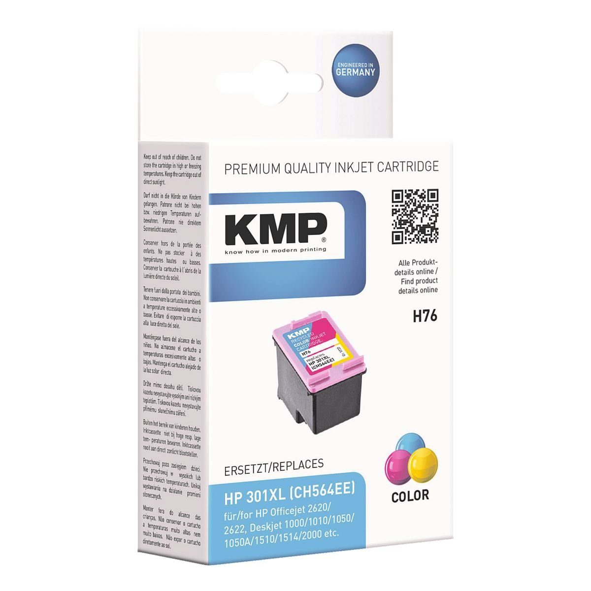 Otto - Kmp KMP Inktpatroon vervangt HP CH564EE Nr. 301XL