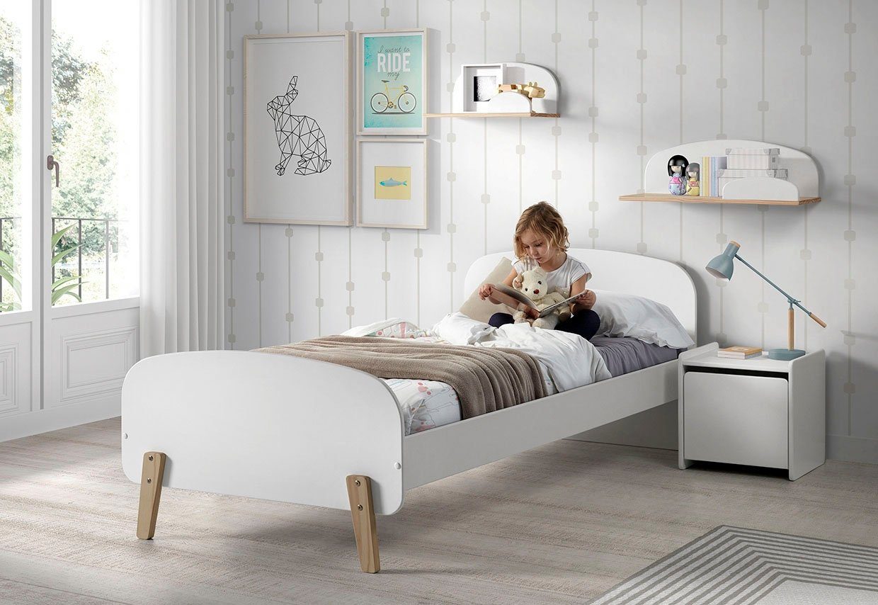 Vipack Kinderrek Kiddy Wandplank gemaakt van grenen, MDF onderdelen, naar keuze 45 of 65 cm breed