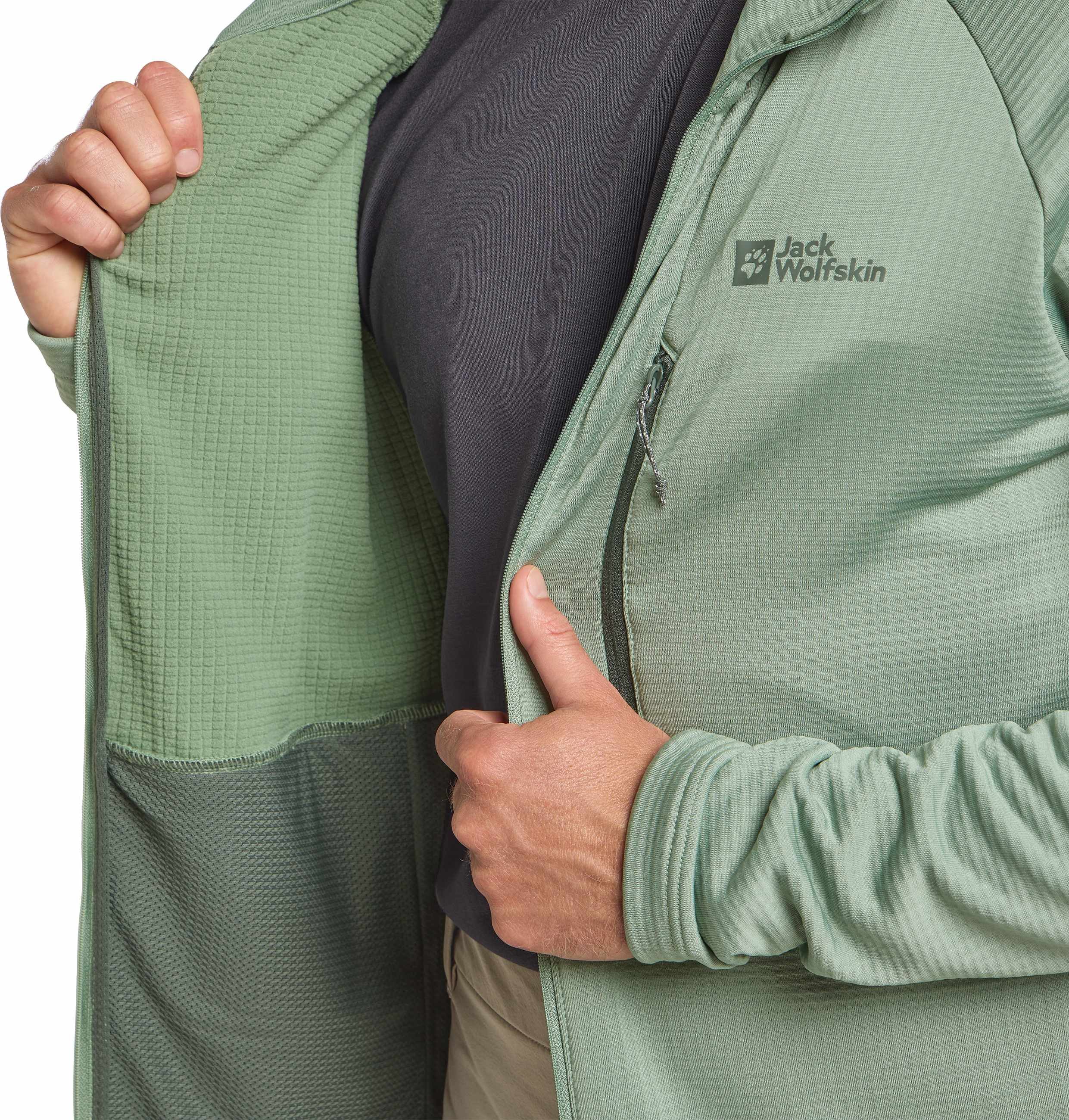Jack Wolfskin Fleecejack KOLBENBERG HOODED FZ M