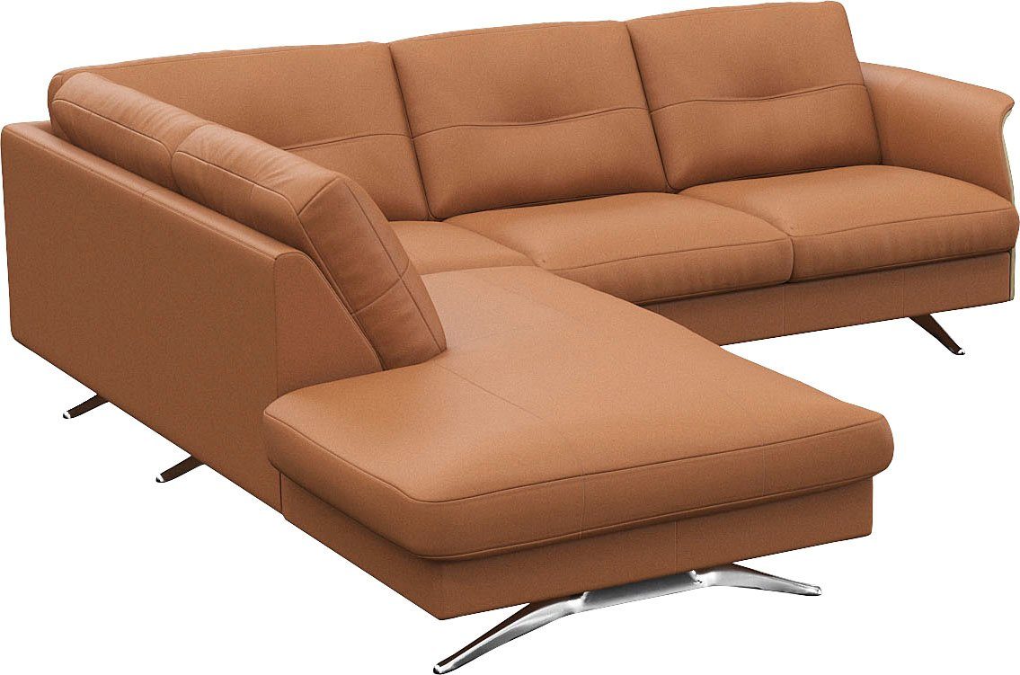 FLEXLUX Hoekbank Glow, super comfortabel door hoogwaardige zitconstructie met binnenvering, L-vorm