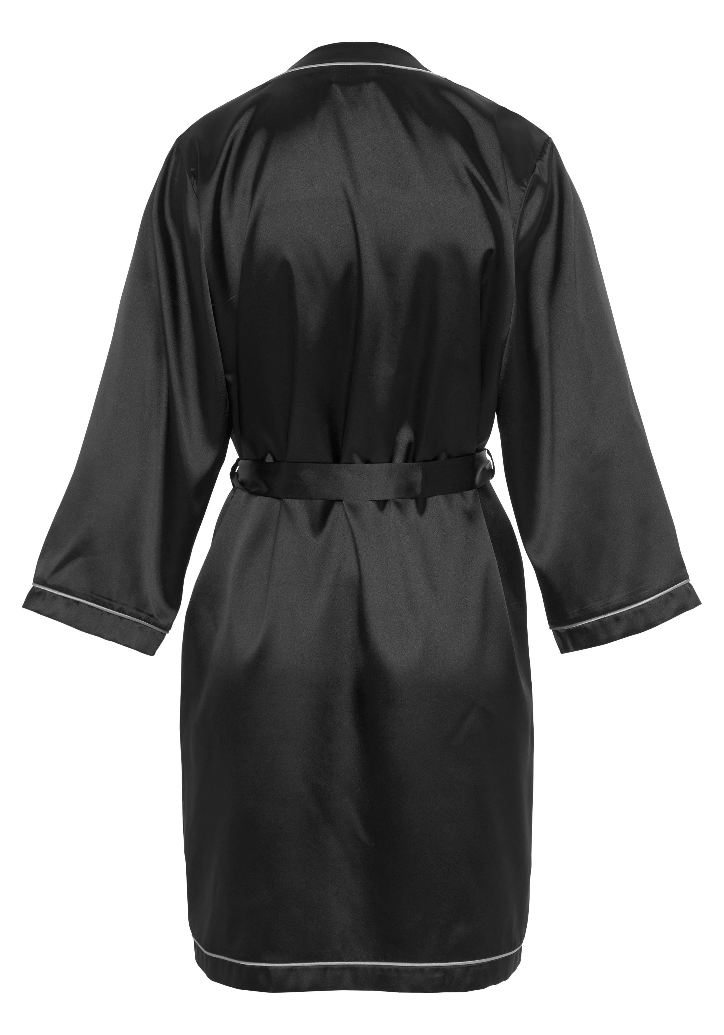 Bruno Banani Kimono met contrasterende paspel-details