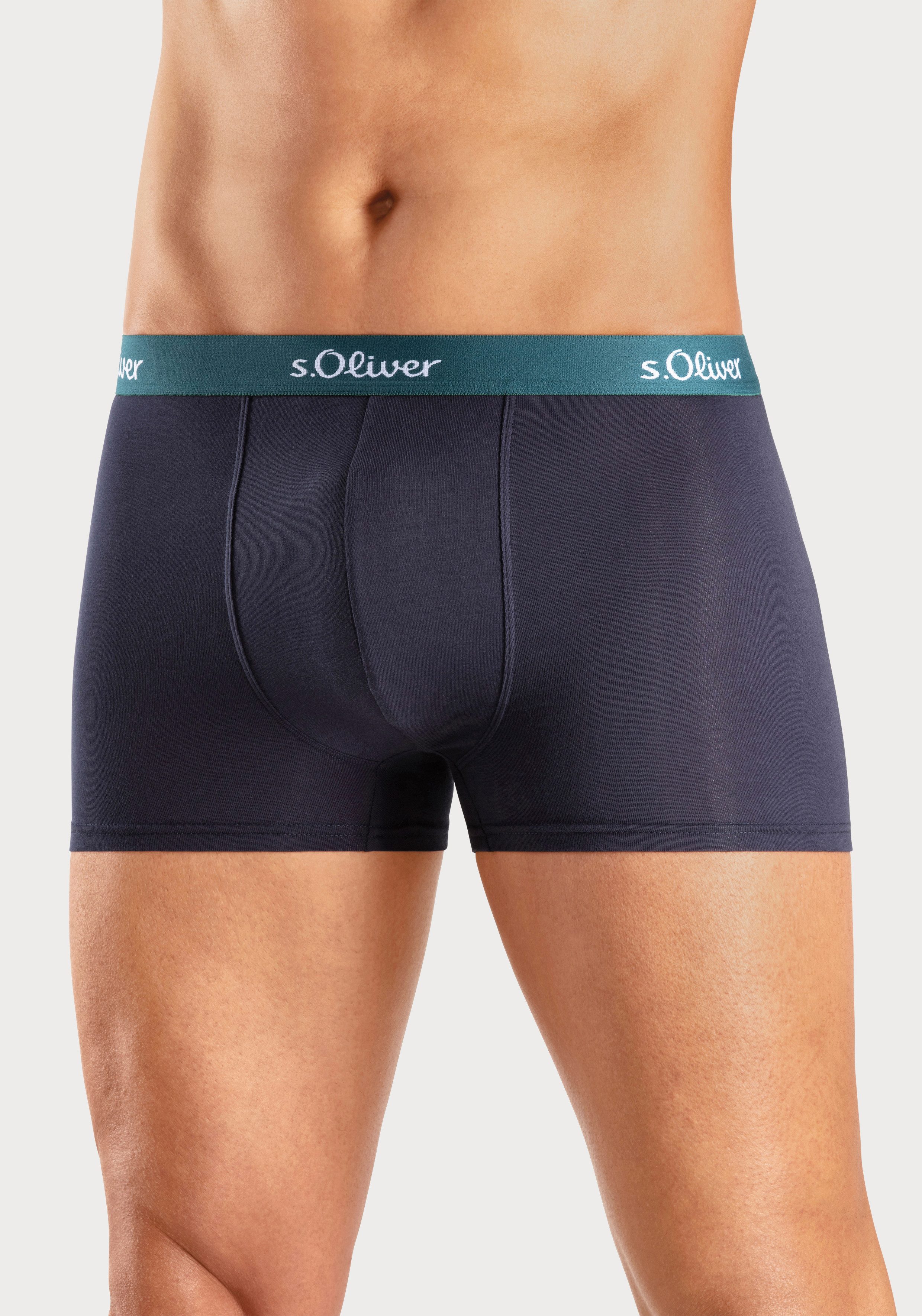s.Oliver RED LABEL Beachwear Boxershort voor heren klassieke basis voor elke garderobe (3 stuks)