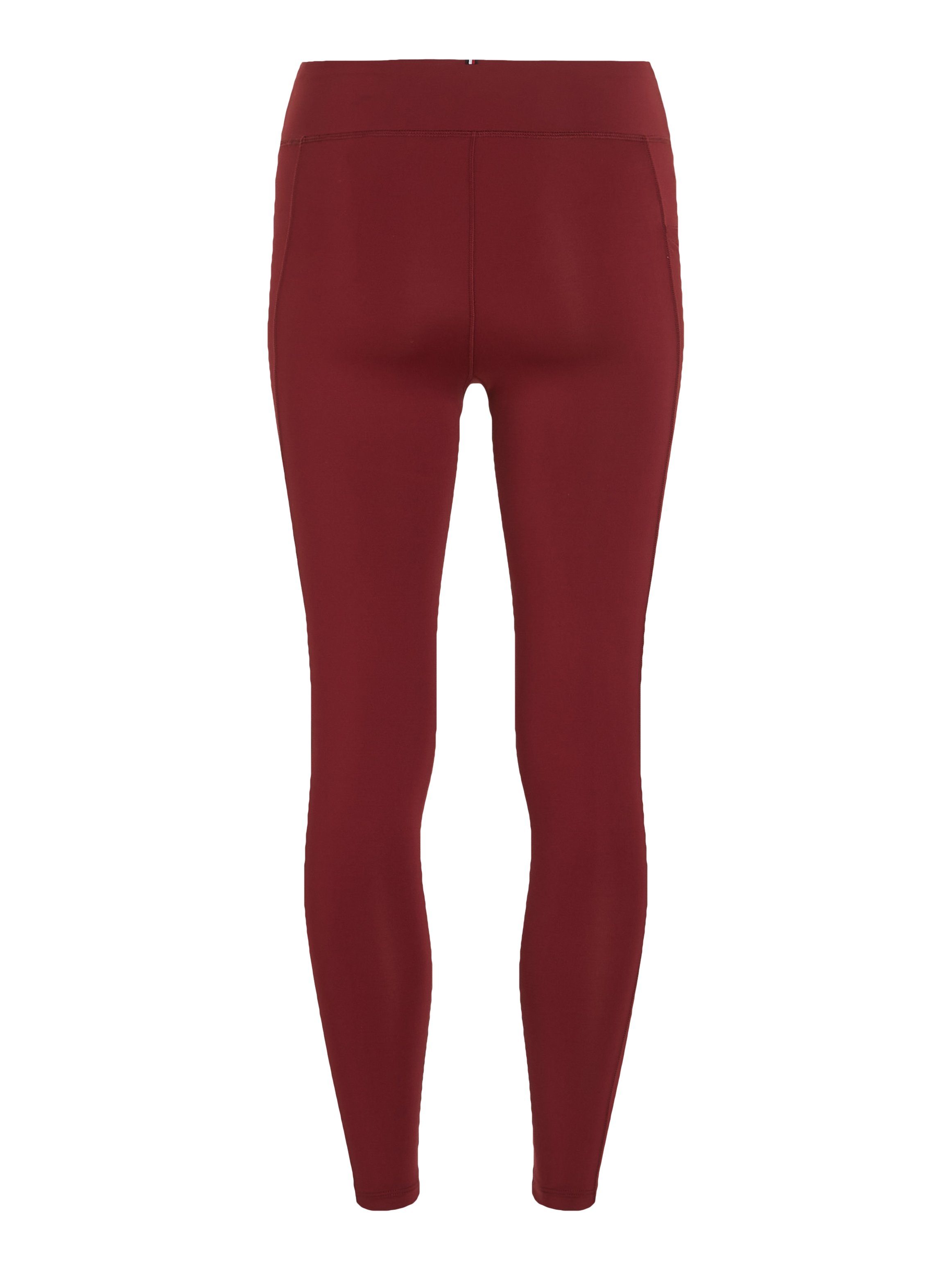 TOMMY SPORT Functionele legging ESS RW MINI CORP LEGGING 7/8 in 7/8 lengte, hoge tailleband, hilfiger logo op het been