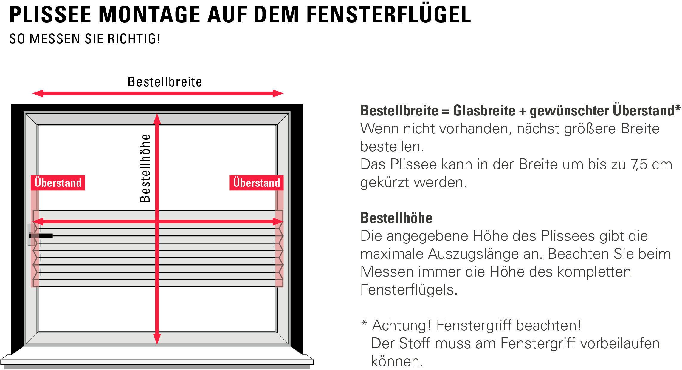 GARDINIA Plissé EASYFIX Entry met 2 bedieningsrails (1 stuk)